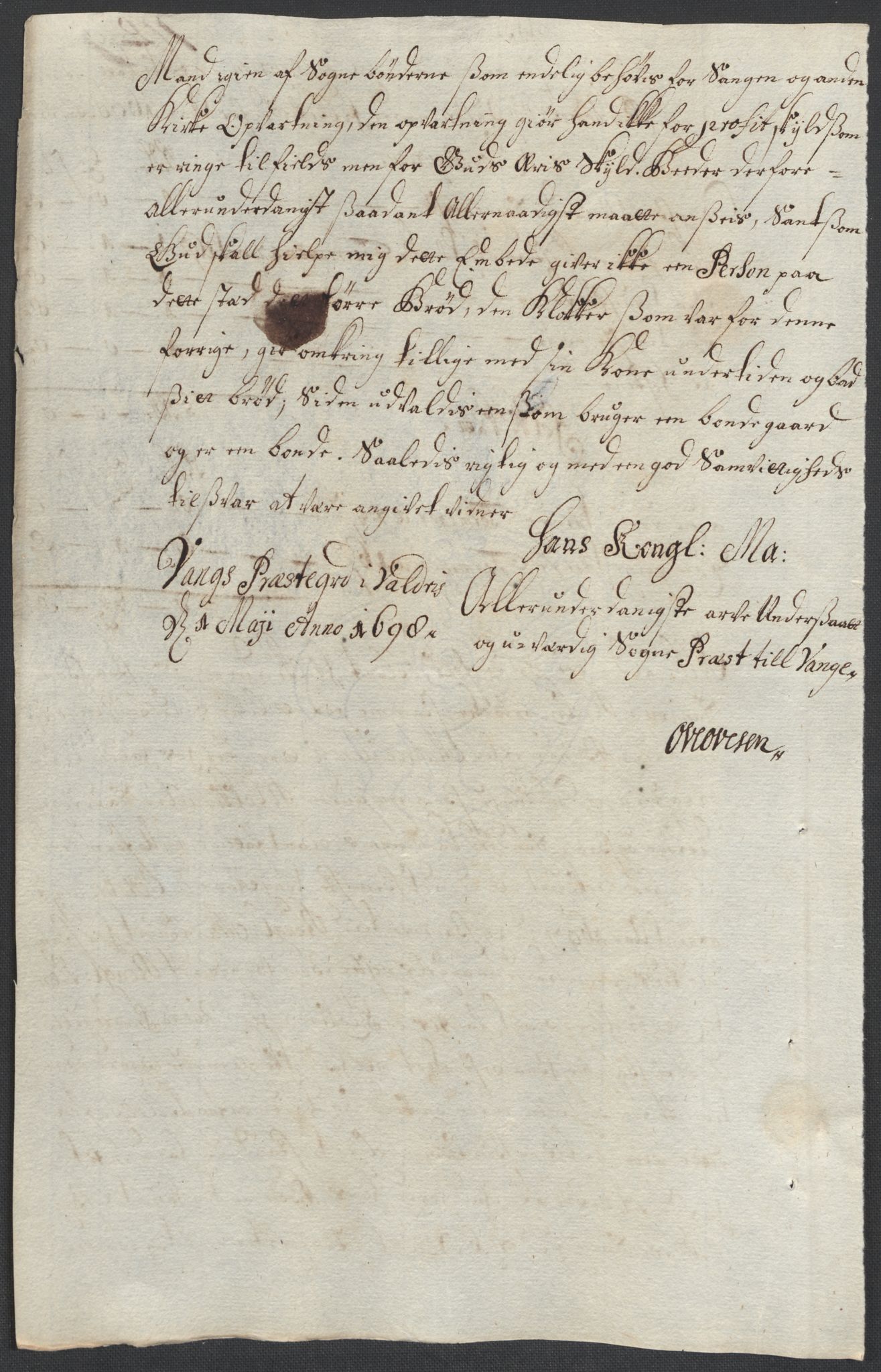Rentekammeret inntil 1814, Reviderte regnskaper, Fogderegnskap, RA/EA-4092/R18/L1296: Fogderegnskap Hadeland, Toten og Valdres, 1698, p. 178