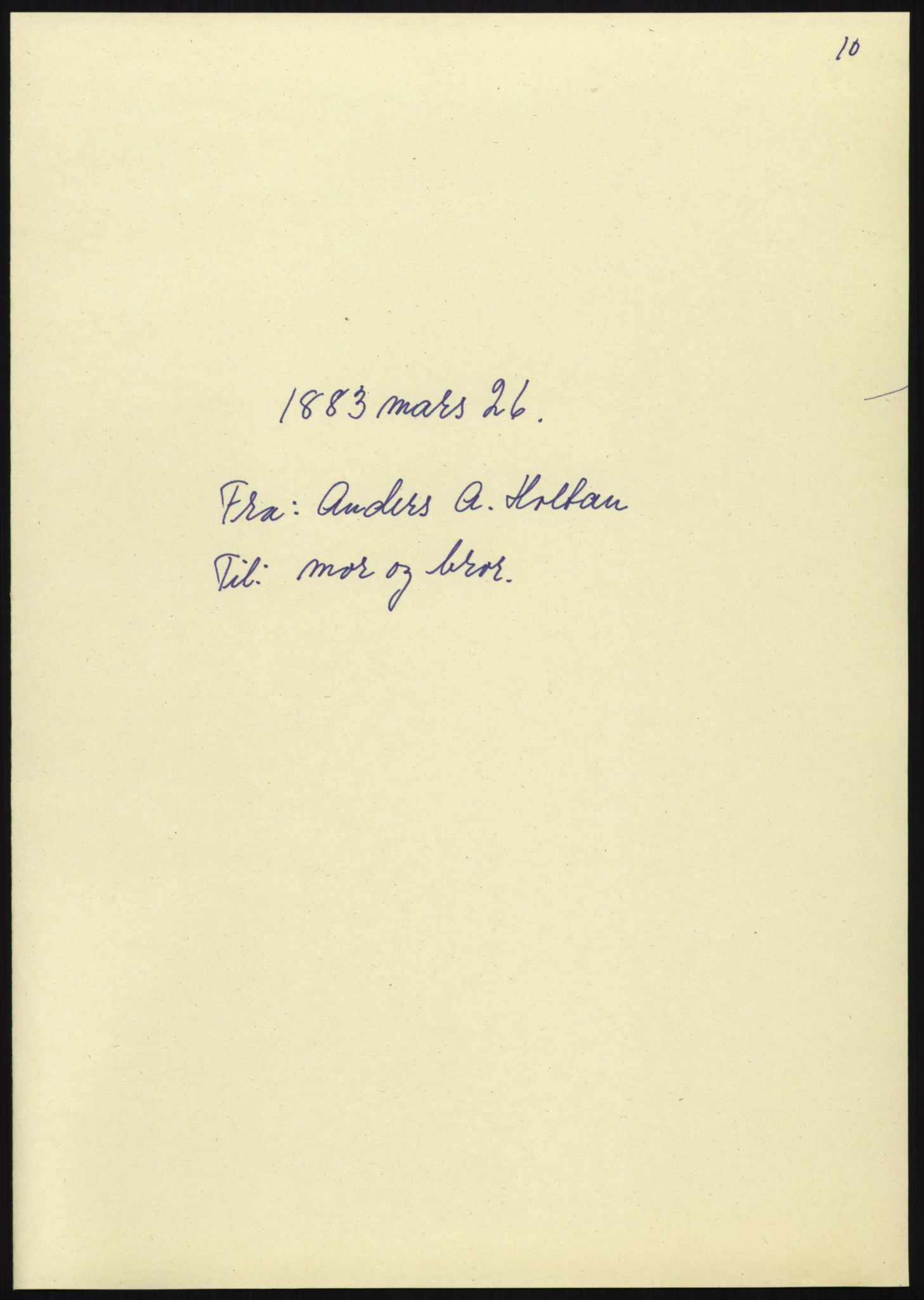 Samlinger til kildeutgivelse, Amerikabrevene, AV/RA-EA-4057/F/L0020: Innlån fra Buskerud: Lerfaldet - Lågdalsmuseet, 1838-1914, p. 461