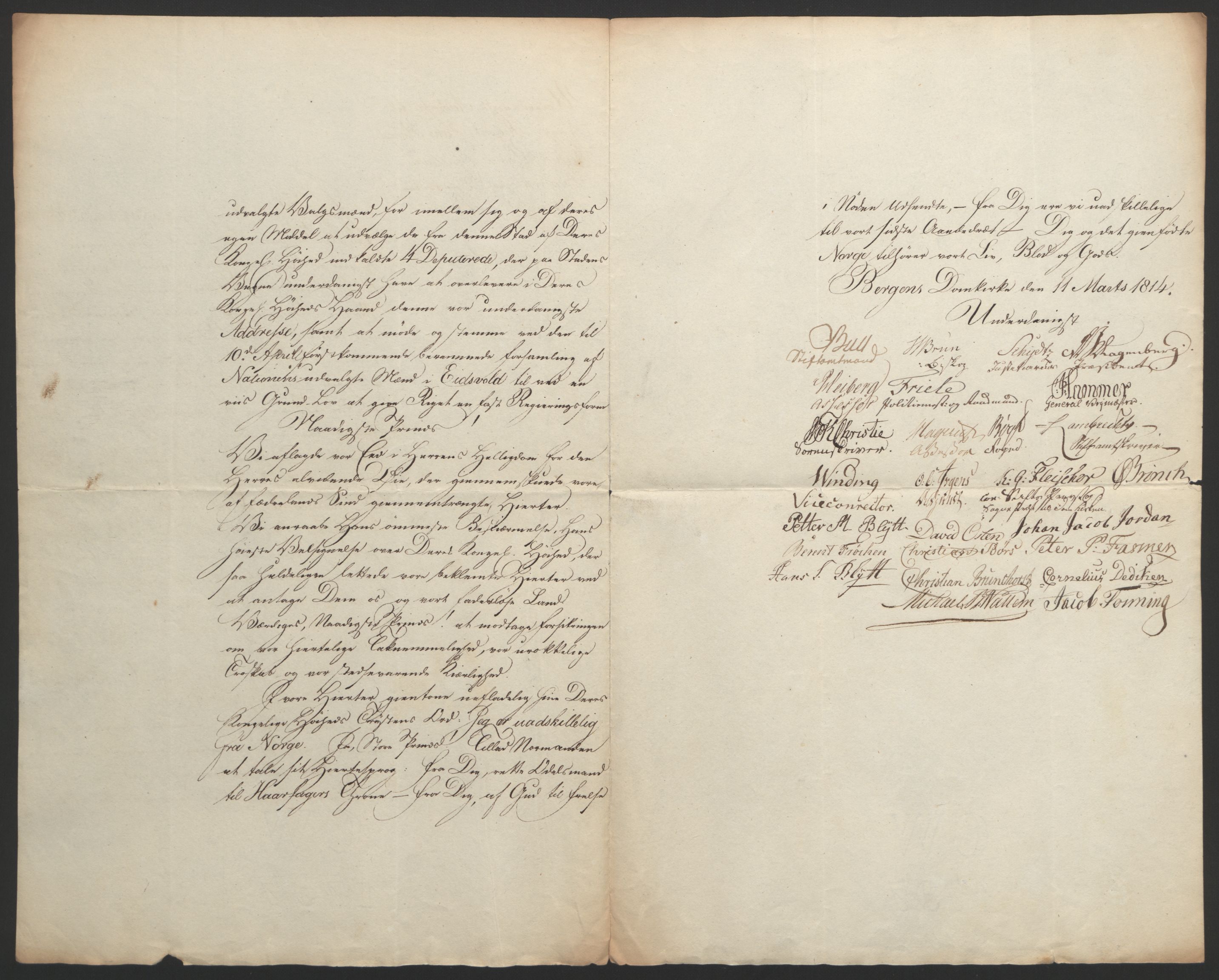 Statsrådssekretariatet, RA/S-1001/D/Db/L0007: Fullmakter for Eidsvollsrepresentantene i 1814. , 1814, p. 49
