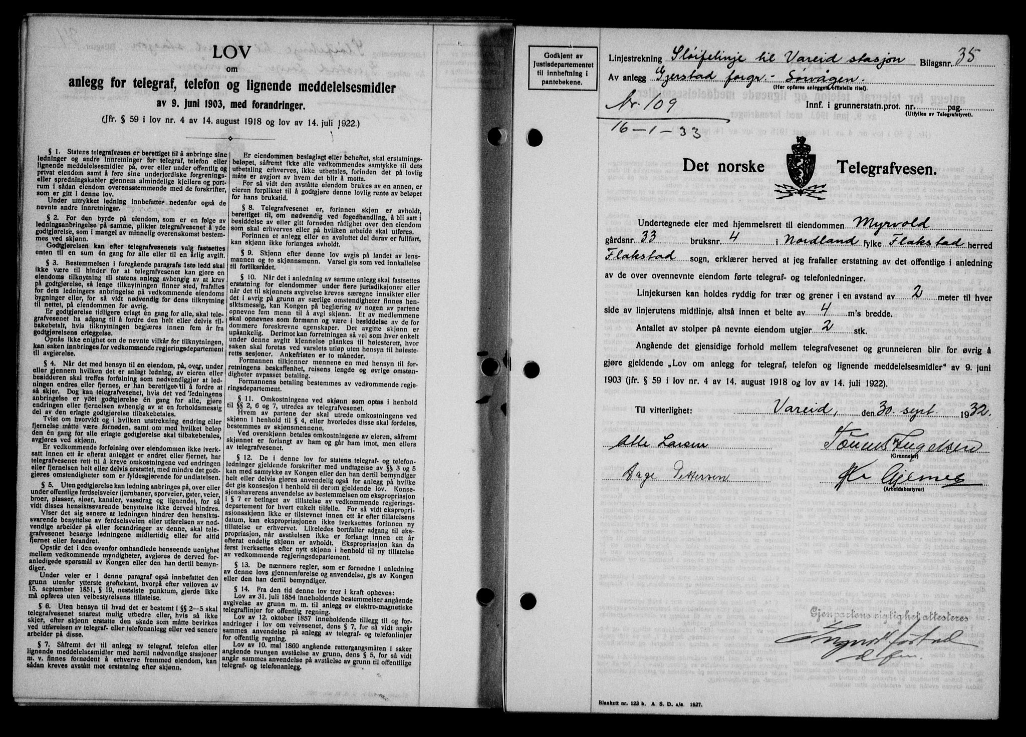 Lofoten sorenskriveri, SAT/A-0017/1/2/2C/L0027b: Mortgage book no. 27b, 1933-1933, Deed date: 16.01.1933