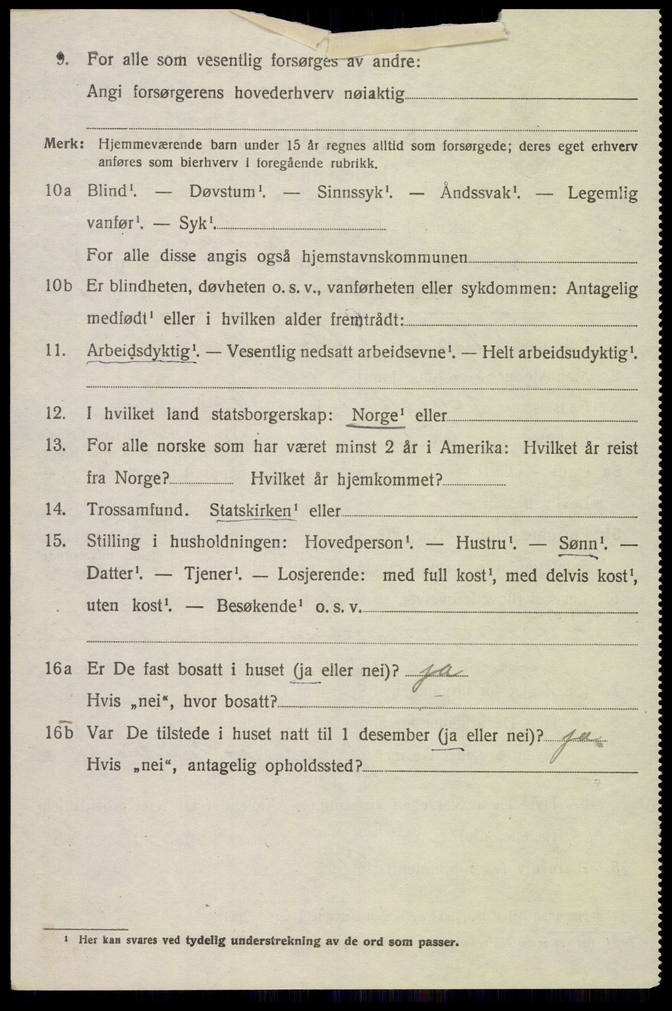 SAK, 1920 census for Eide, 1920, p. 1379