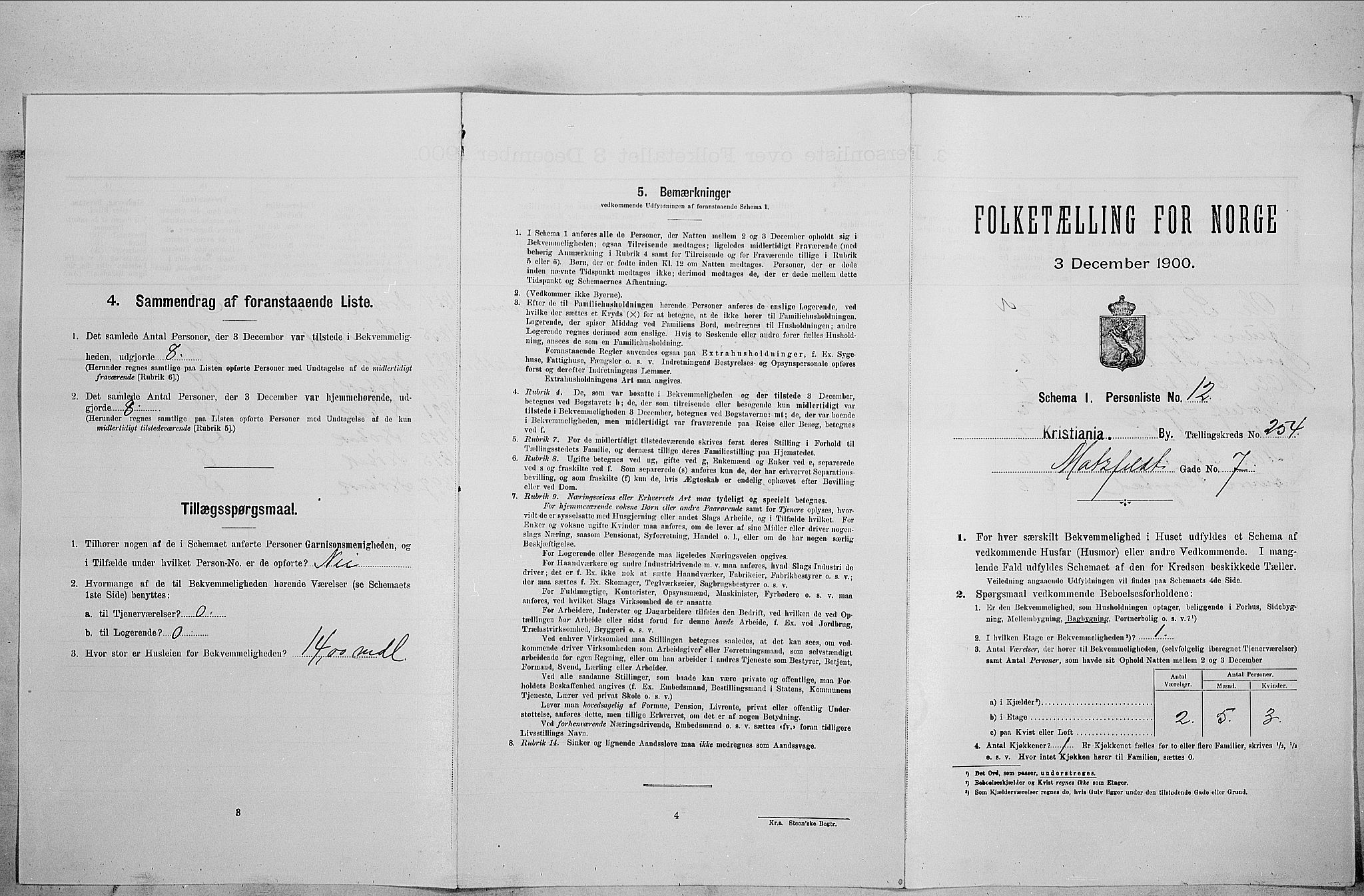 SAO, 1900 census for Kristiania, 1900, p. 59727