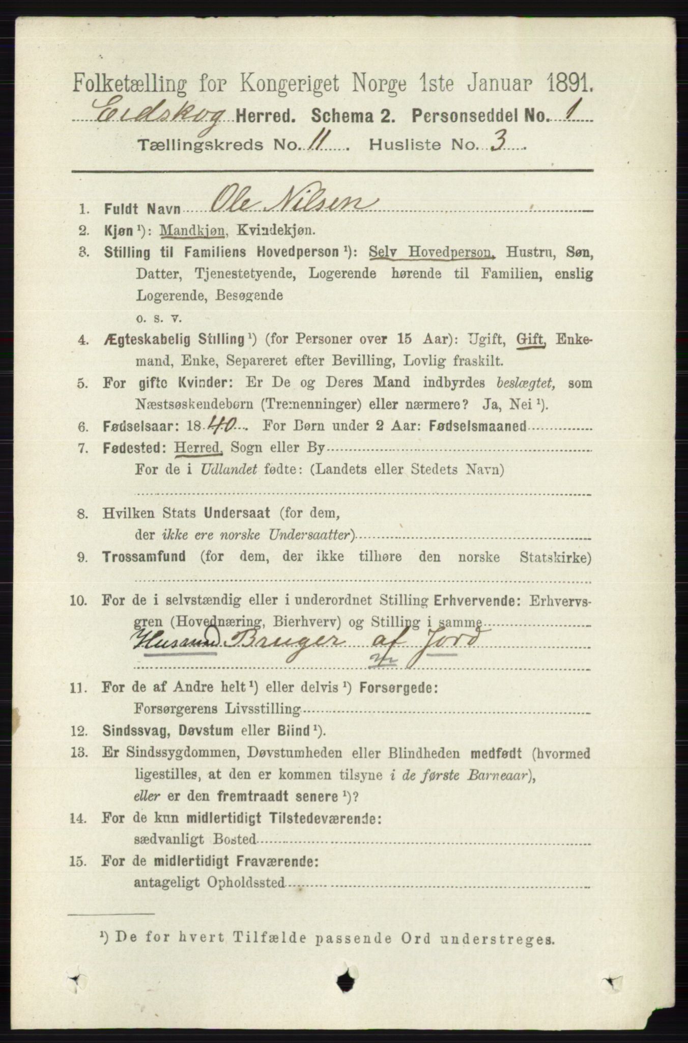 RA, 1891 census for 0420 Eidskog, 1891, p. 6775