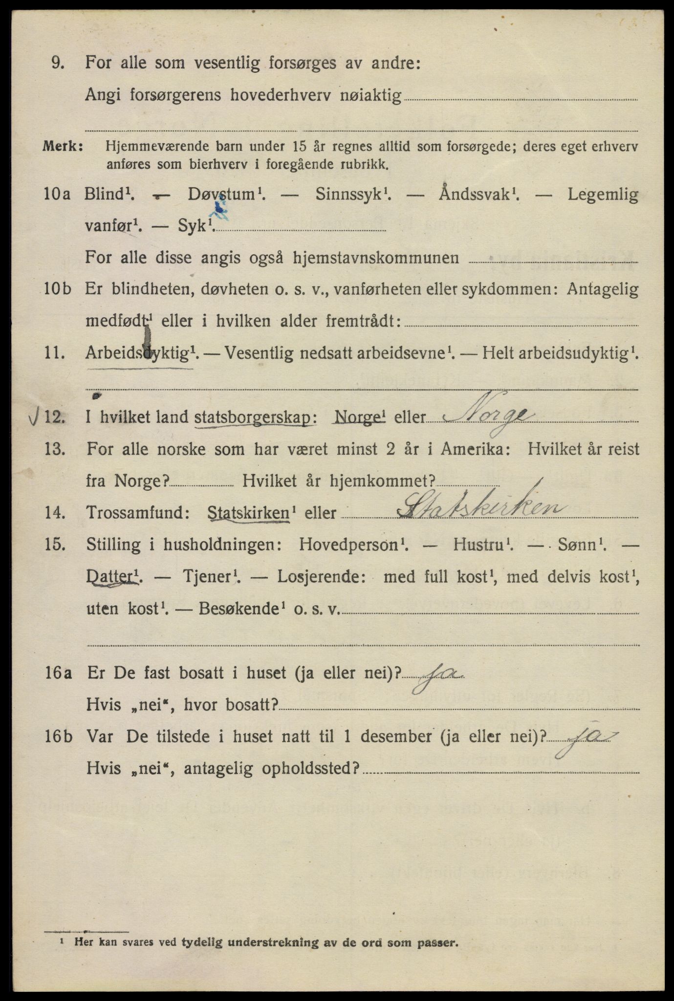 SAO, 1920 census for Kristiania, 1920, p. 266928