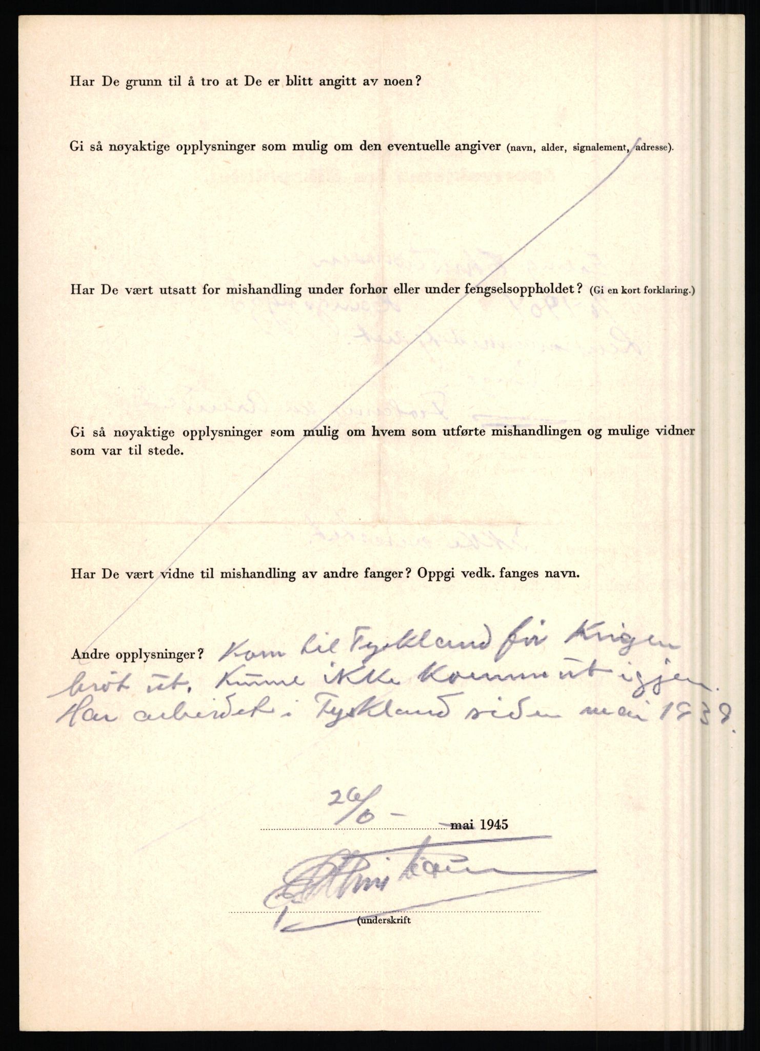 Rikspolitisjefen, AV/RA-S-1560/L/L0009: Karlsen, Aksel Emanuel - Kristiansen, Øivind Vetre, 1940-1945, p. 1020