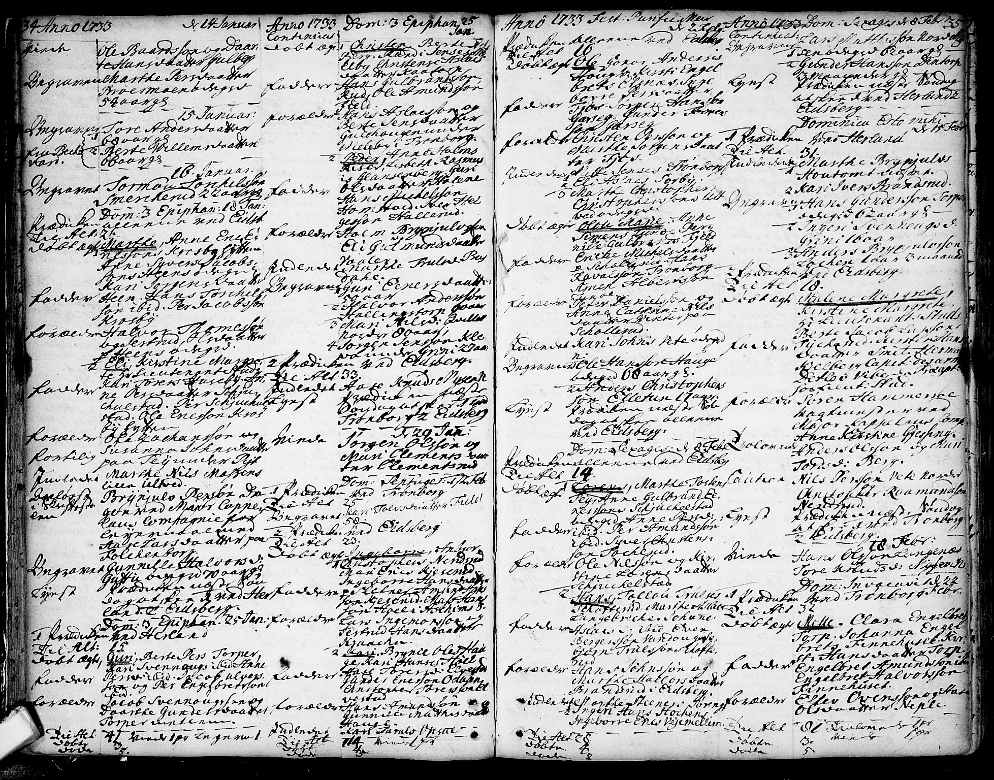 Eidsberg prestekontor Kirkebøker, AV/SAO-A-10905/F/Fa/L0002: Parish register (official) no. I 2, 1731-1741, p. 34-35