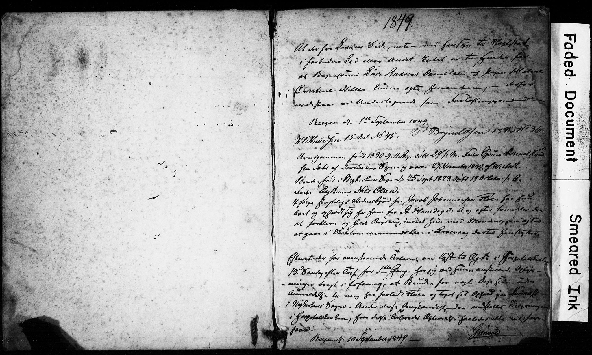 St. Jørgens hospital og Årstad sokneprestembete, AV/SAB-A-99934: Best man's statements no. II.5.3, 1849-1860, p. 0-1