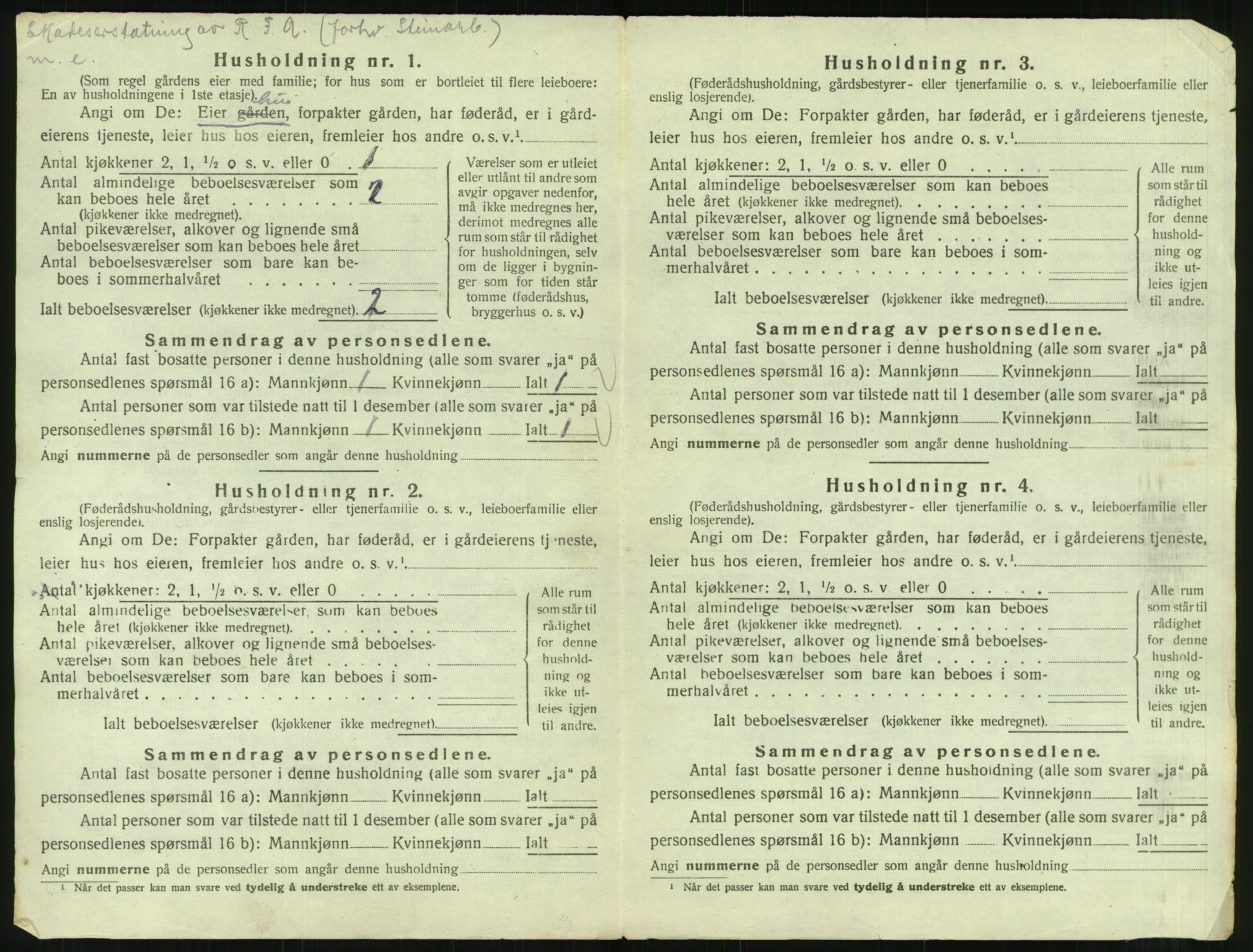 SAT, 1920 census for Ankenes, 1920, p. 1208