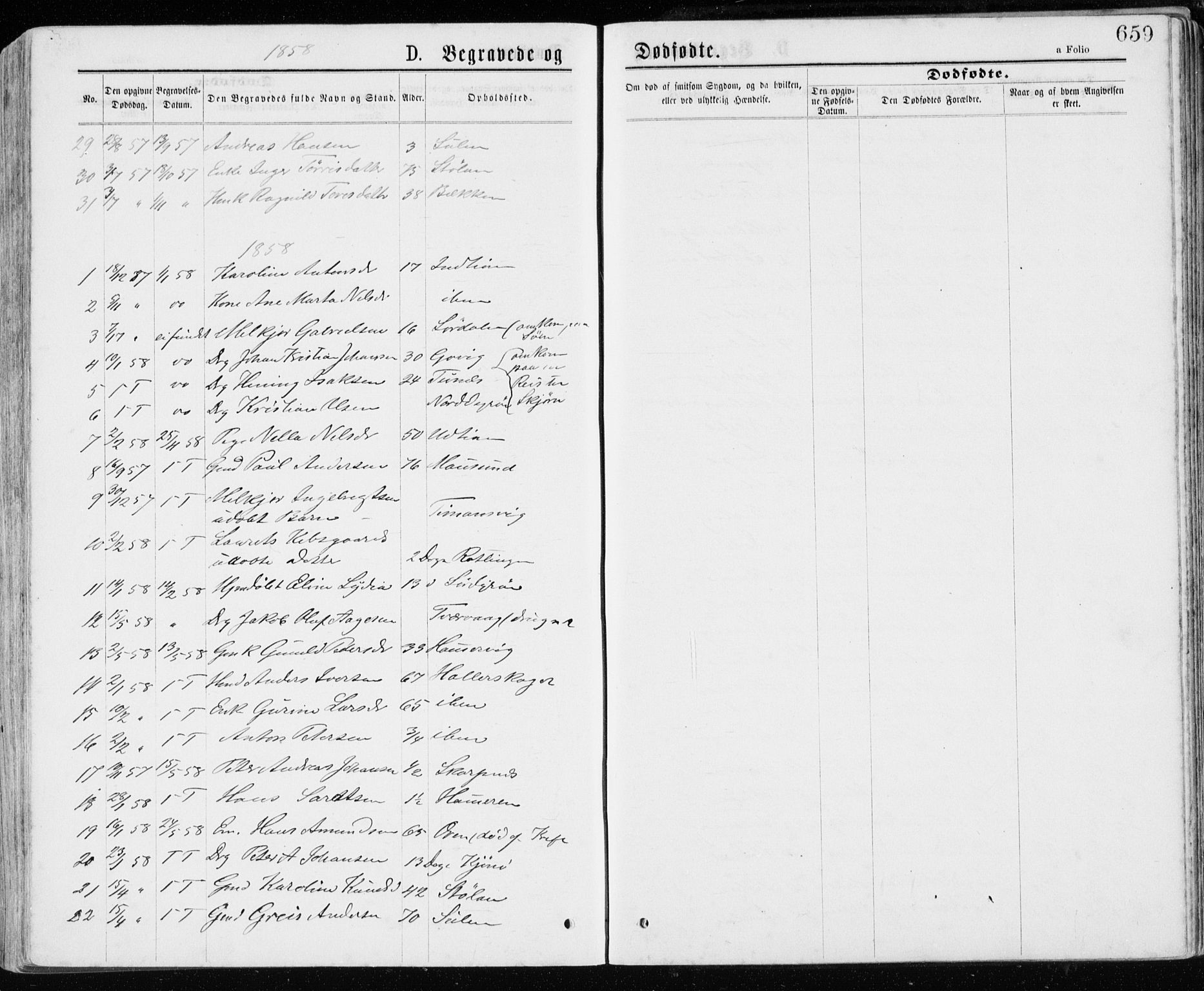 Ministerialprotokoller, klokkerbøker og fødselsregistre - Sør-Trøndelag, SAT/A-1456/640/L0576: Parish register (official) no. 640A01, 1846-1876, p. 659