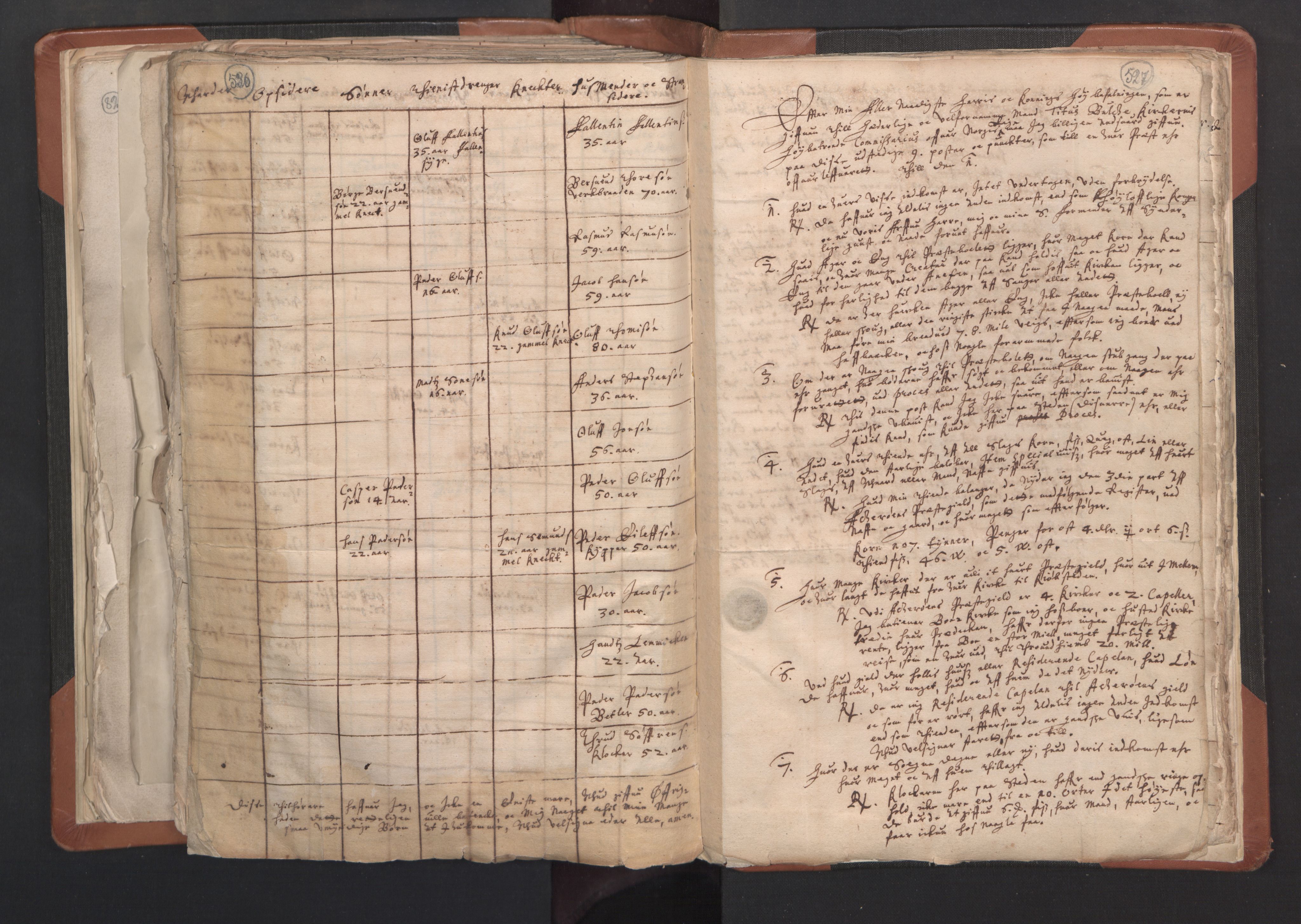 RA, Vicar's Census 1664-1666, no. 27: Romsdal deanery, 1664-1666, p. 526-527