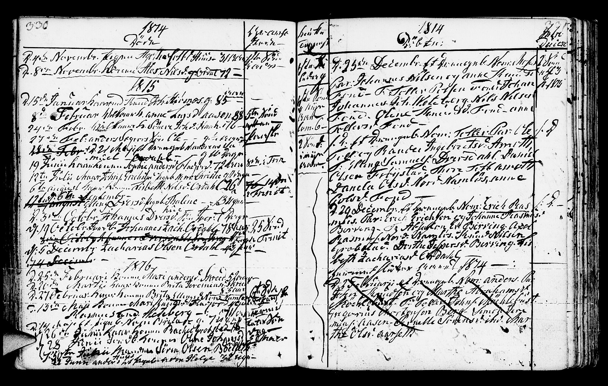 Jølster sokneprestembete, AV/SAB-A-80701/H/Haa/Haaa/L0006: Parish register (official) no. A 6, 1790-1821, p. 330-331