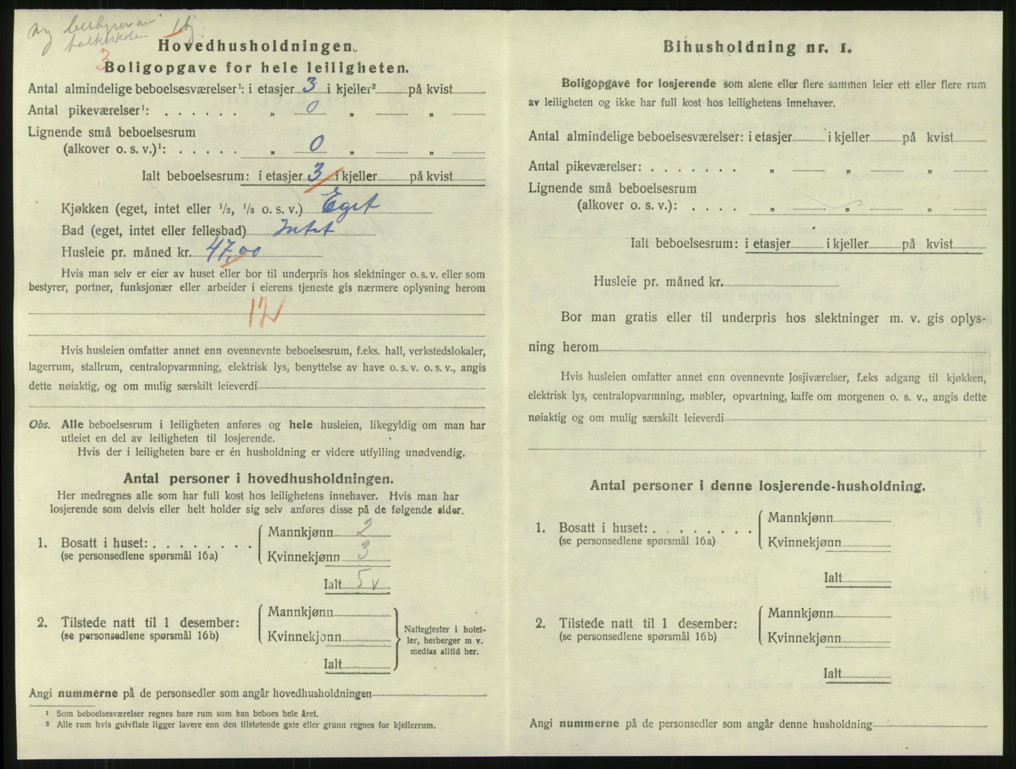 SAT, 1920 census for Namsos, 1920, p. 1536