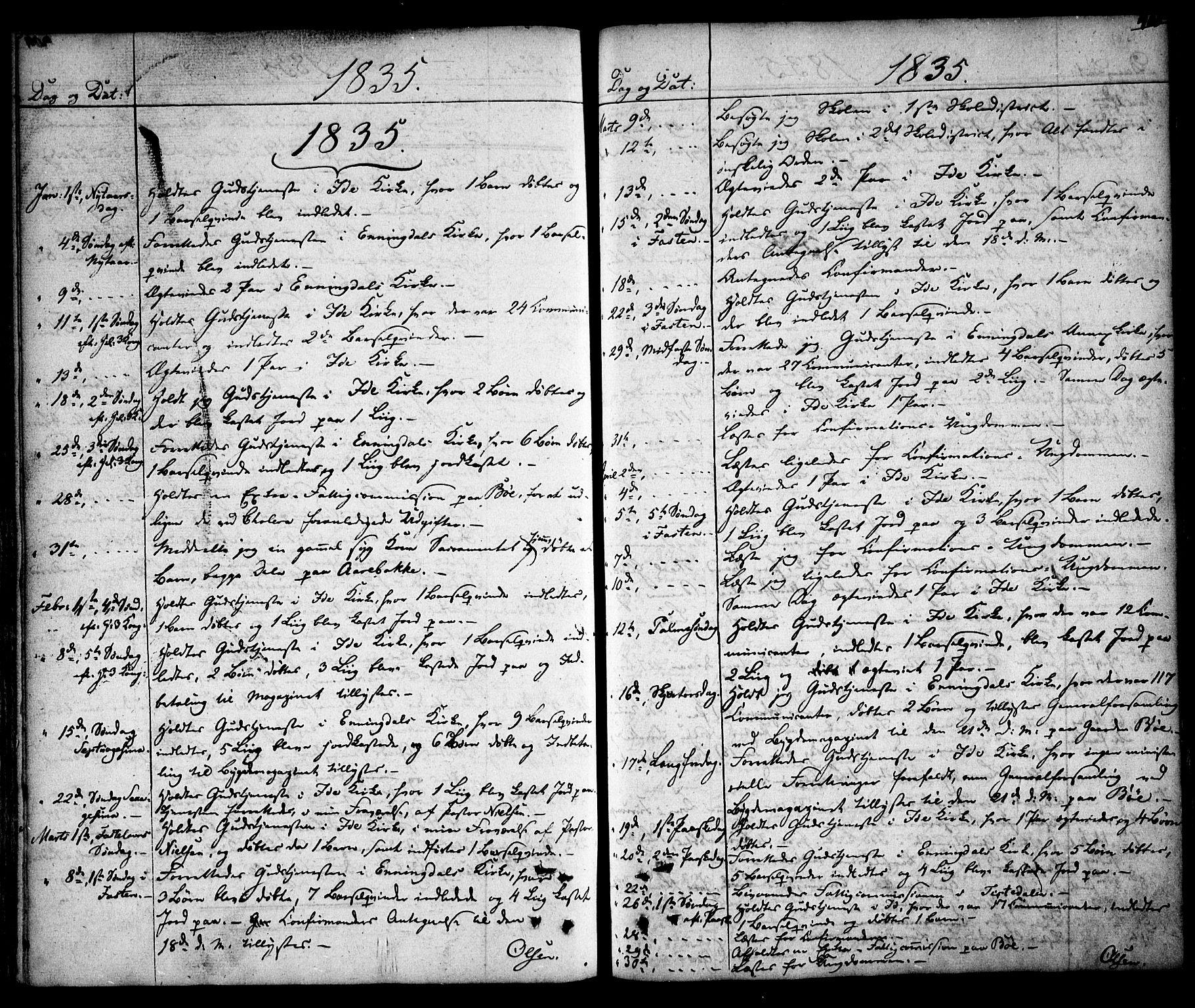 Idd prestekontor Kirkebøker, AV/SAO-A-10911/F/Fc/L0003: Parish register (official) no. III 3, 1832-1847, p. 405