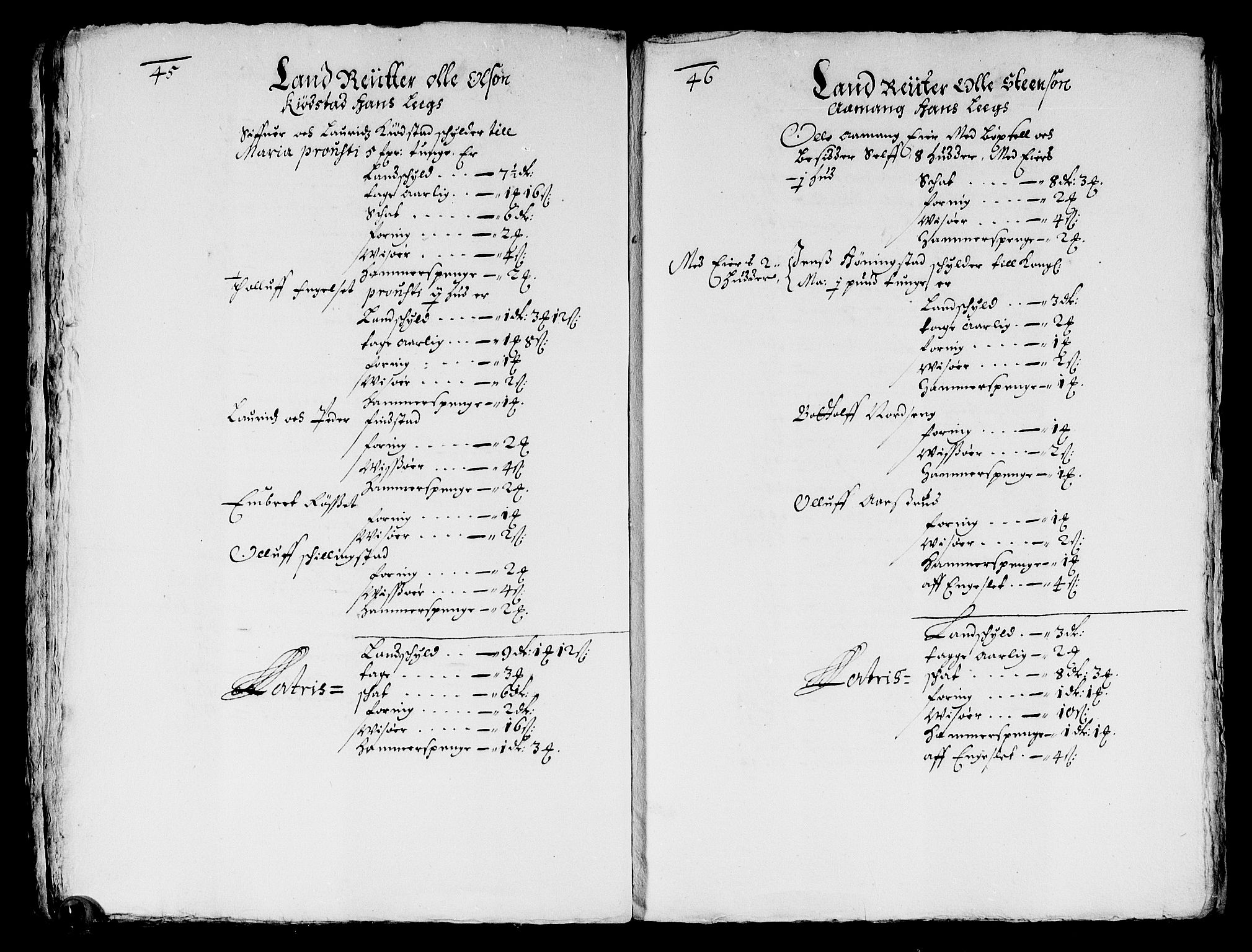 Rentekammeret inntil 1814, Reviderte regnskaper, Stiftamtstueregnskaper, Landkommissariatet på Akershus og Akershus stiftamt, AV/RA-EA-5869/R/Ra/L0027: Landkommissariatet på Akershus, 1665