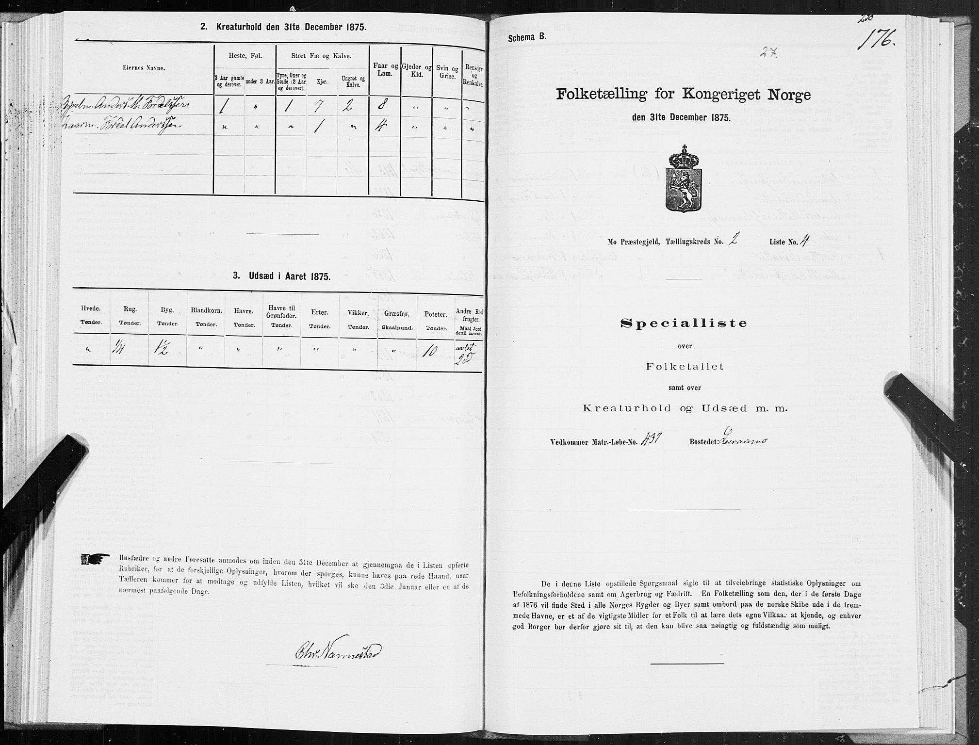 SAT, 1875 census for 1833P Mo, 1875, p. 1176