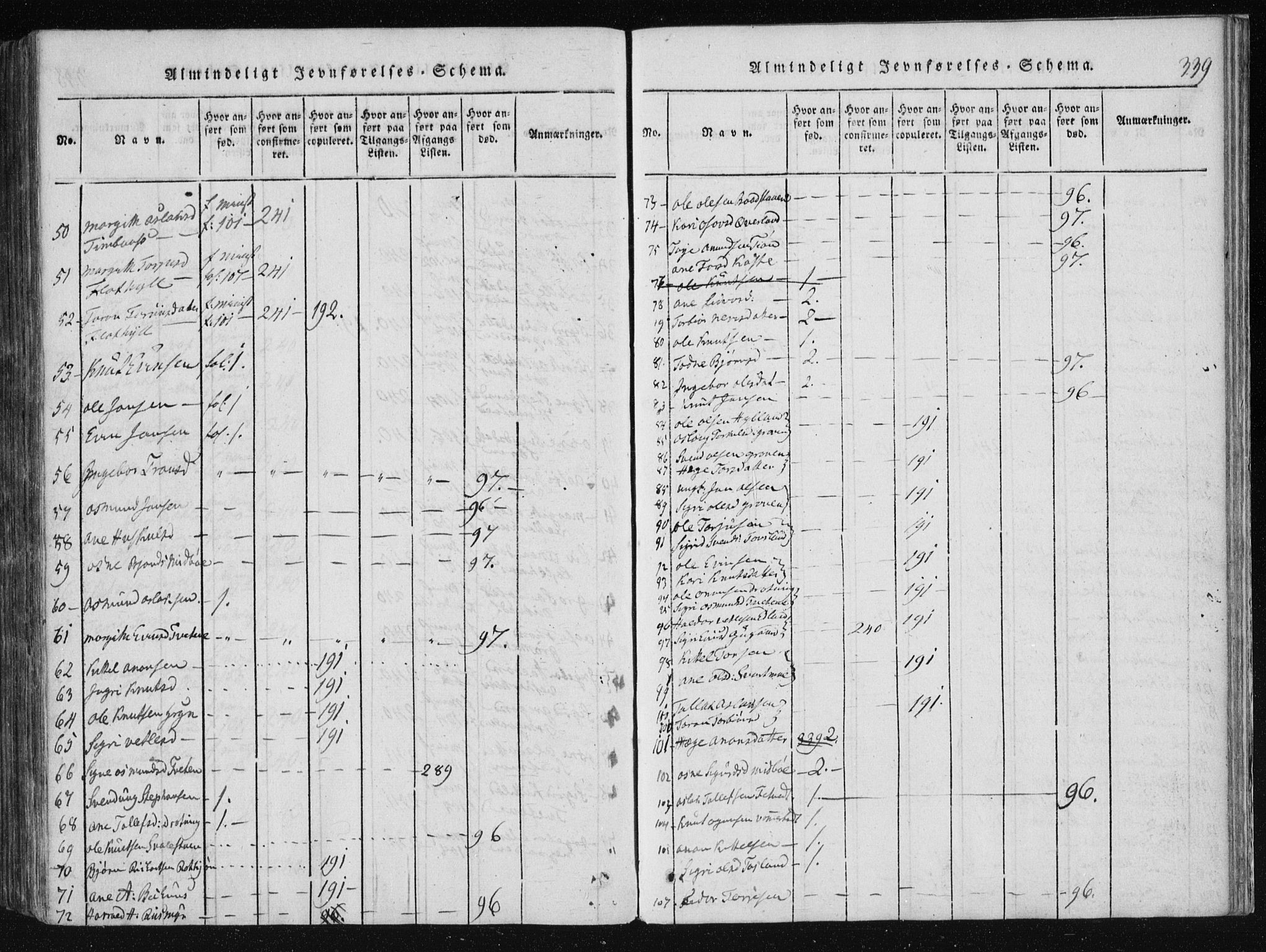 Vinje kirkebøker, AV/SAKO-A-312/F/Fa/L0003: Parish register (official) no. I 3, 1814-1843, p. 339