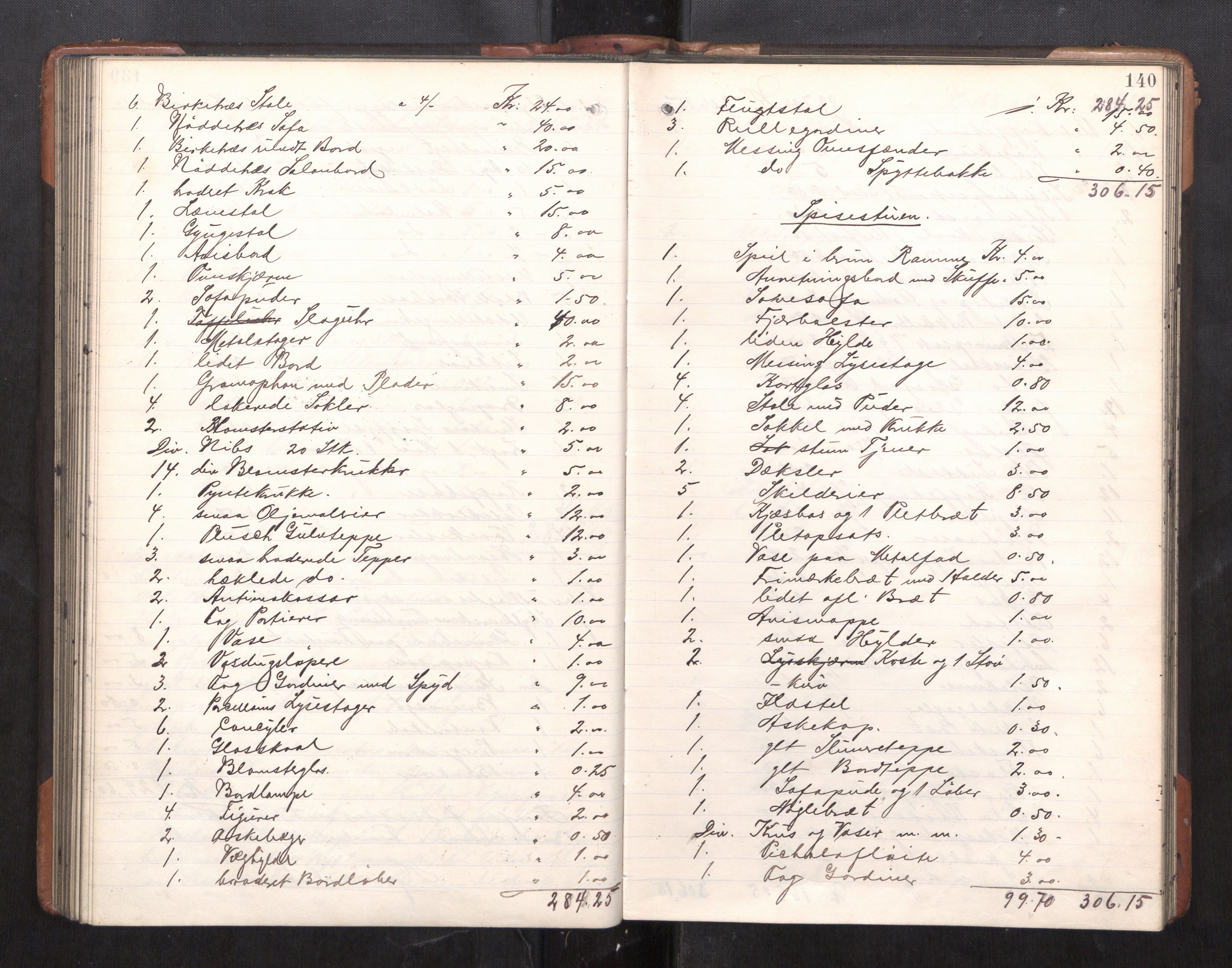 Trondheim byfogd, AV/SAT-A-0003/1/3/3C/L0025: Skifteregistreringsprotokoll - 24/1-14/7. (u/ register), 1906-1909, p. 140