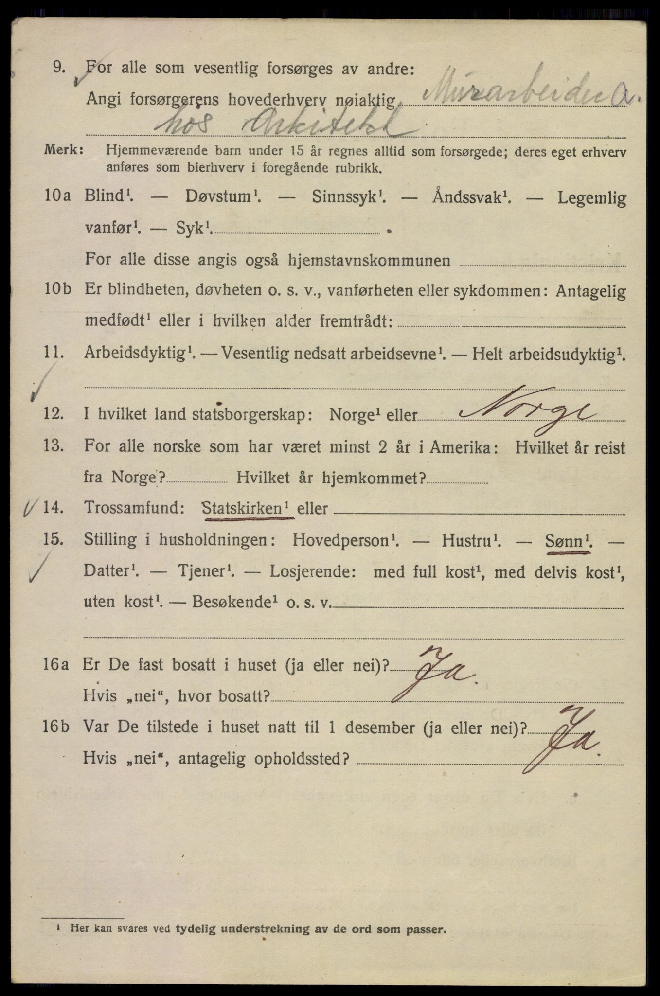 SAO, 1920 census for Kristiania, 1920, p. 371484