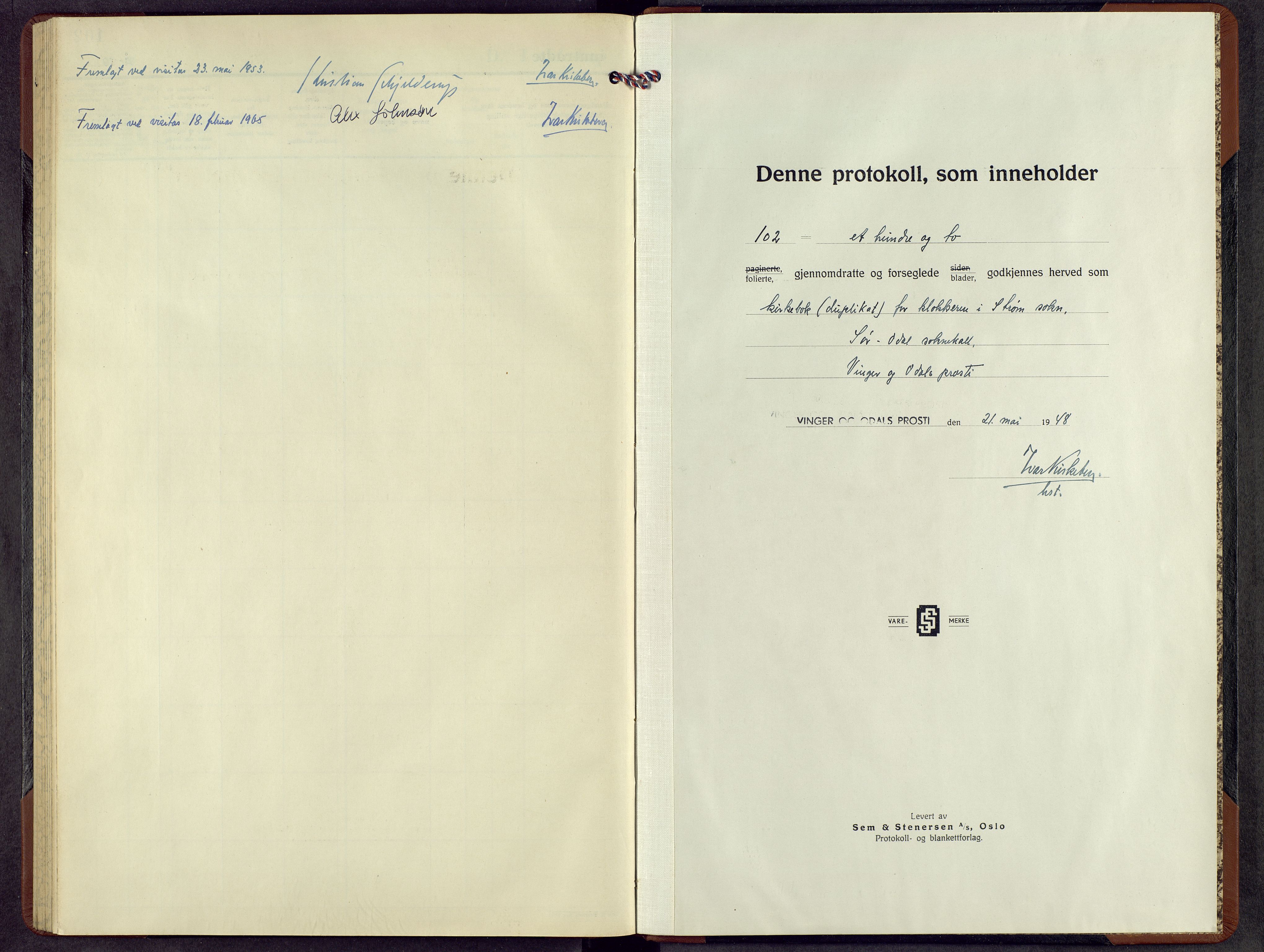 Sør-Odal prestekontor, SAH/PREST-030/H/Ha/Hab/L0015: Parish register (copy) no. 15, 1947-1973