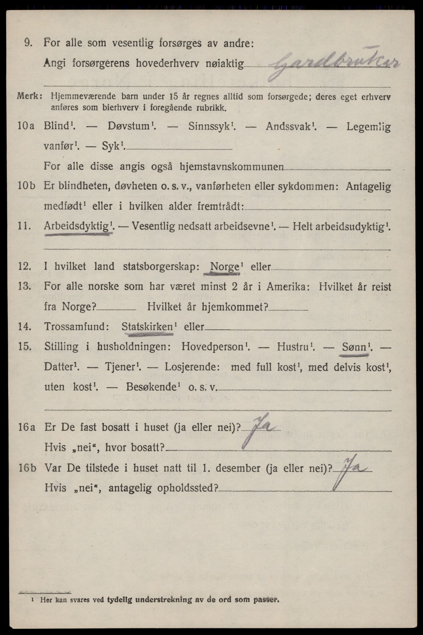 SAST, 1920 census for Hetland, 1920, p. 26498