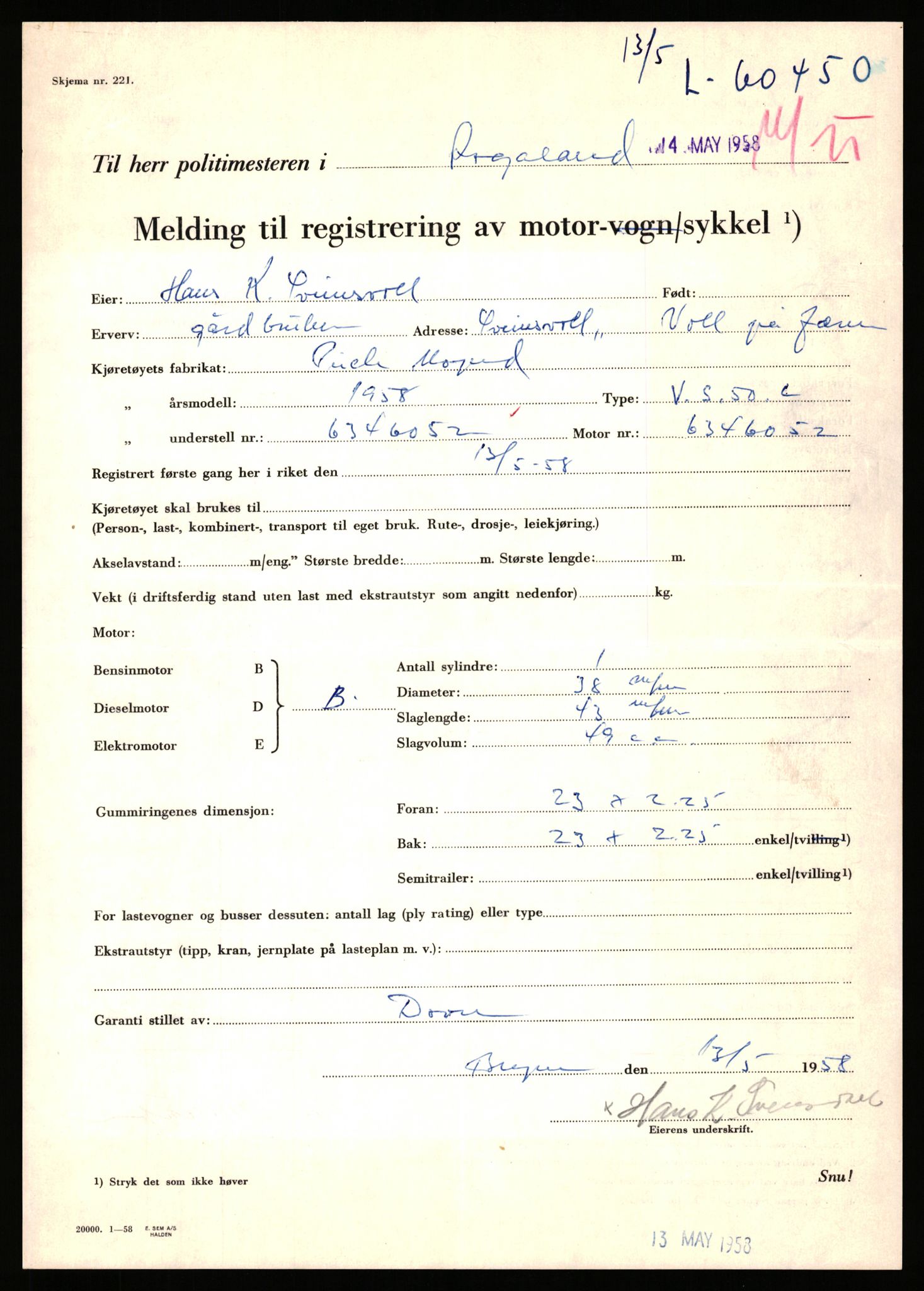 Stavanger trafikkstasjon, AV/SAST-A-101942/0/F/L0059: L-60000 - L-60699, 1930-1971, p. 1319