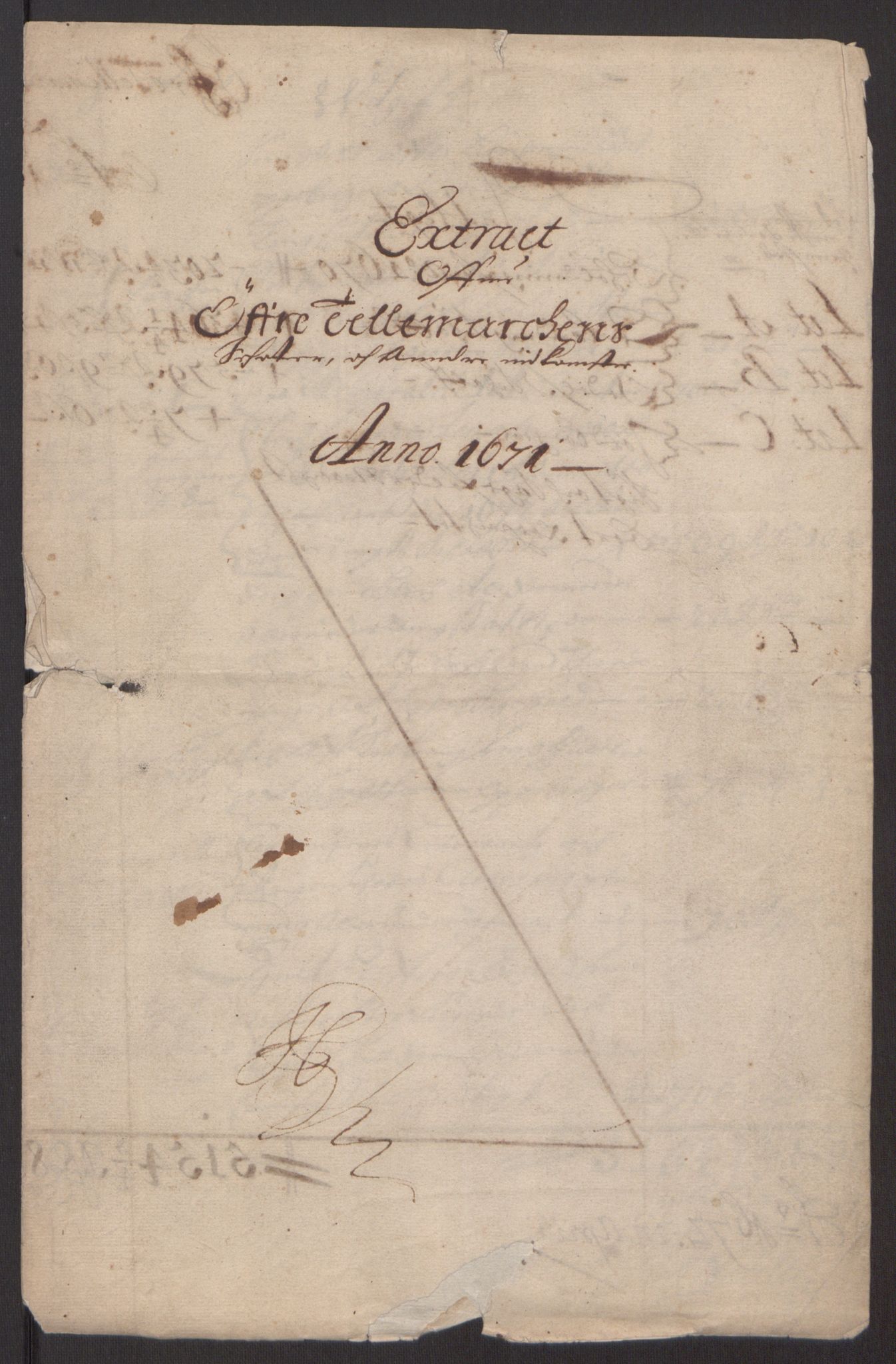 Rentekammeret inntil 1814, Reviderte regnskaper, Fogderegnskap, RA/EA-4092/R35/L2060: Fogderegnskap Øvre og Nedre Telemark, 1671-1672, p. 3