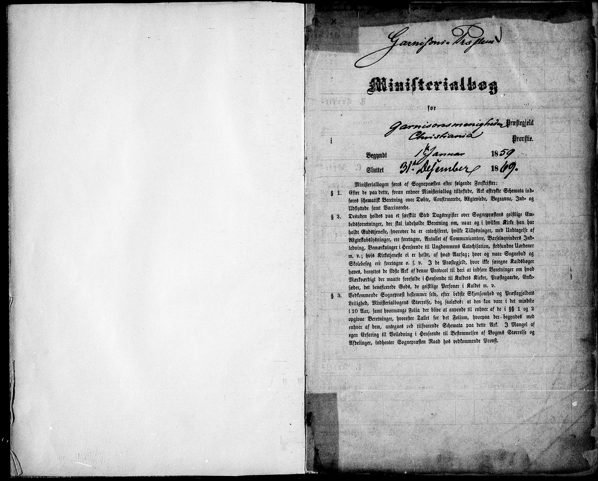 Garnisonsmenigheten Kirkebøker, AV/SAO-A-10846/F/Fa/L0010: Parish register (official) no. 10, 1859-1869