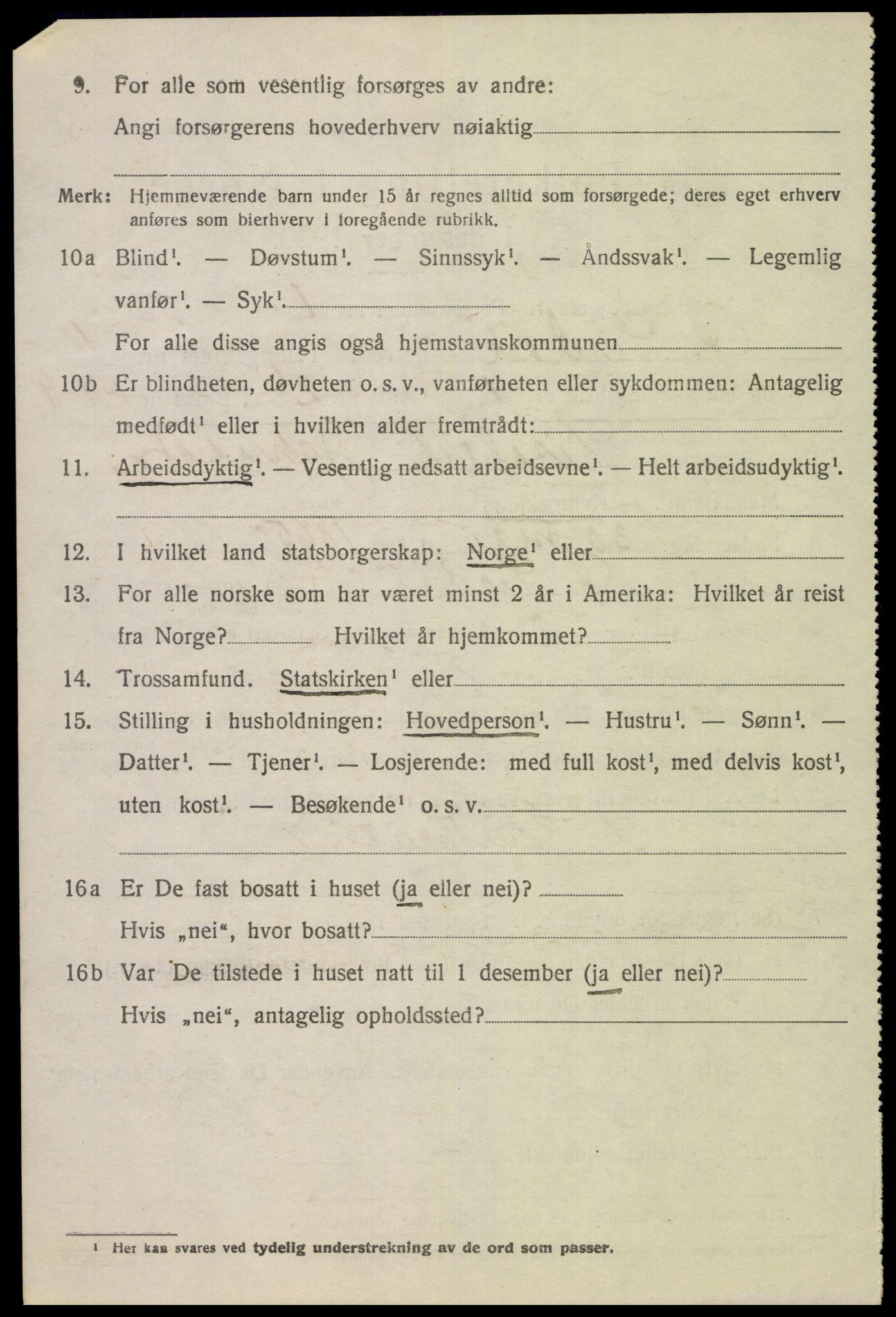 SAK, 1920 census for Øvre Sirdal, 1920, p. 1818