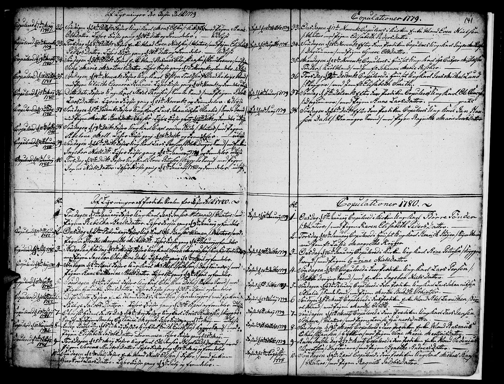 Nykirken Sokneprestembete, SAB/A-77101/H/Haa/L0007: Parish register (official) no. A 7, 1719-1781, p. 141