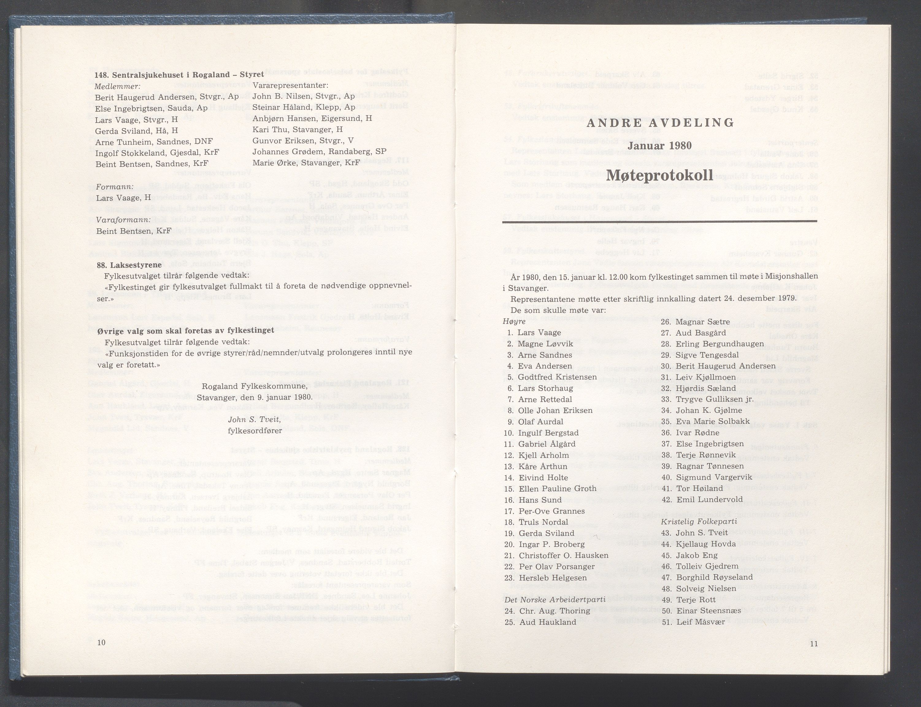 Rogaland fylkeskommune - Fylkesrådmannen , IKAR/A-900/A/Aa/Aaa/L0100: Møtebok , 1980, p. 10-11