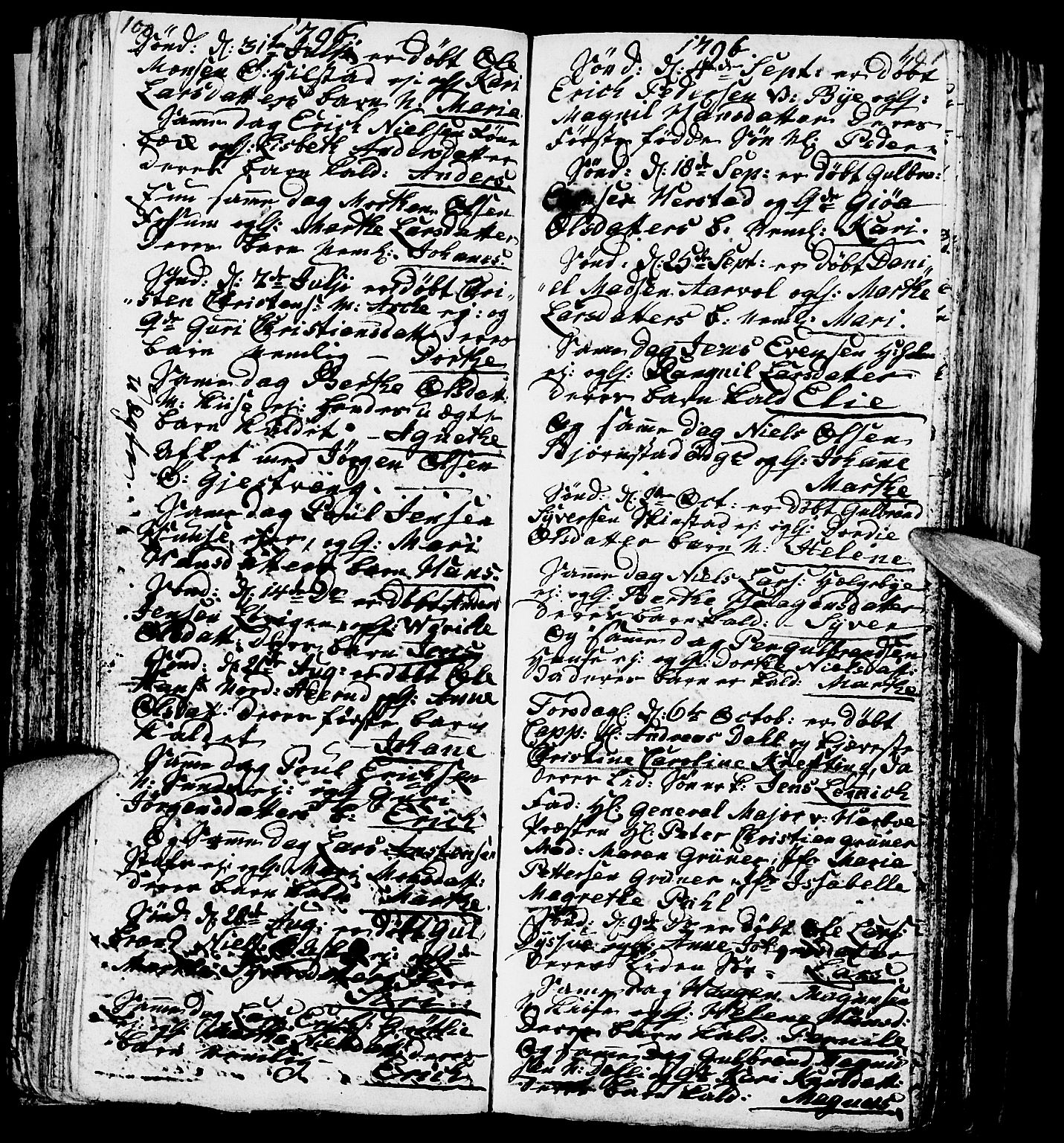 Nes prestekontor, Hedmark, AV/SAH-PREST-020/L/La/L0002: Parish register (copy) no. 2, 1785-1813, p. 100-101