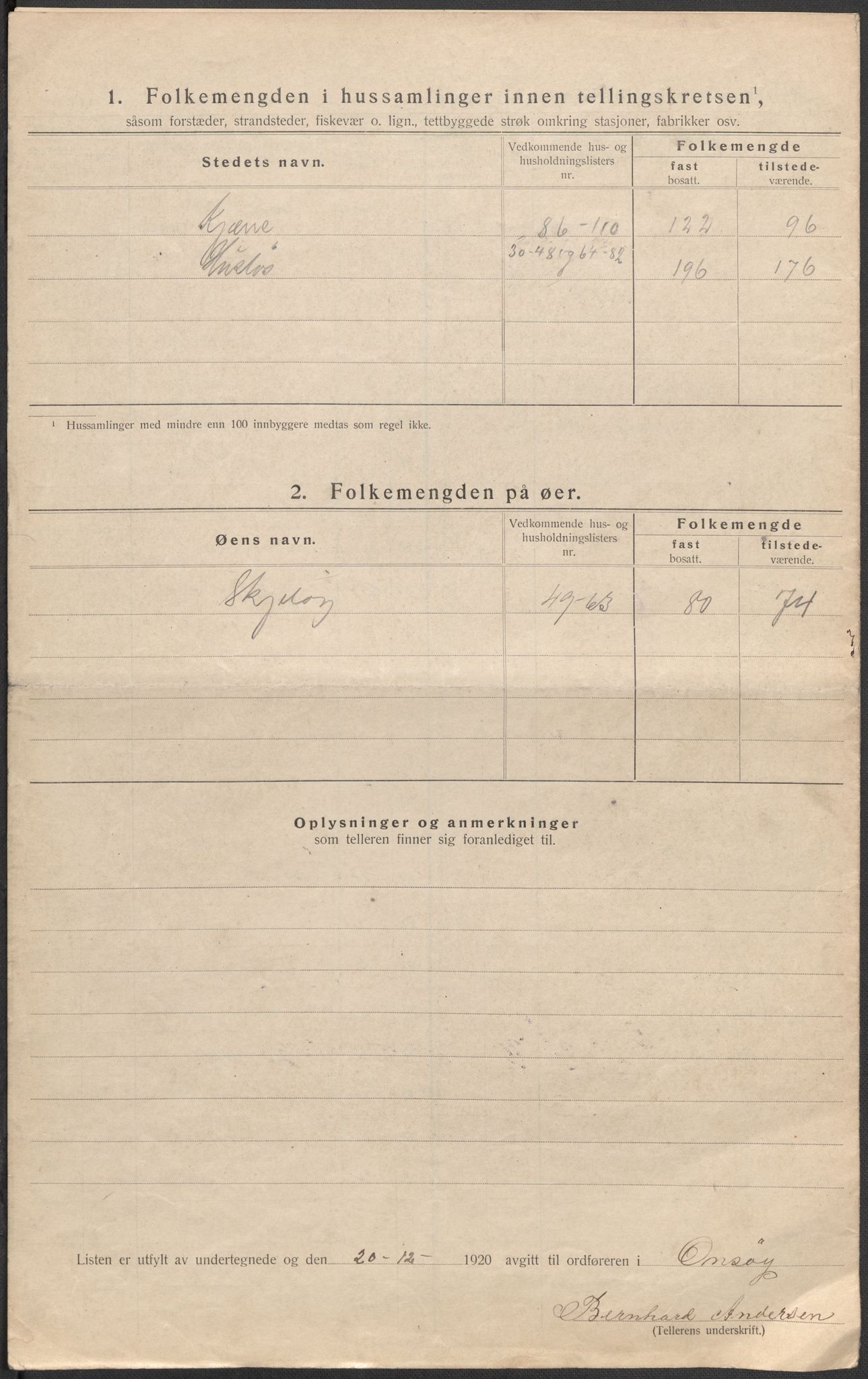 SAO, 1920 census for Onsøy, 1920, p. 65