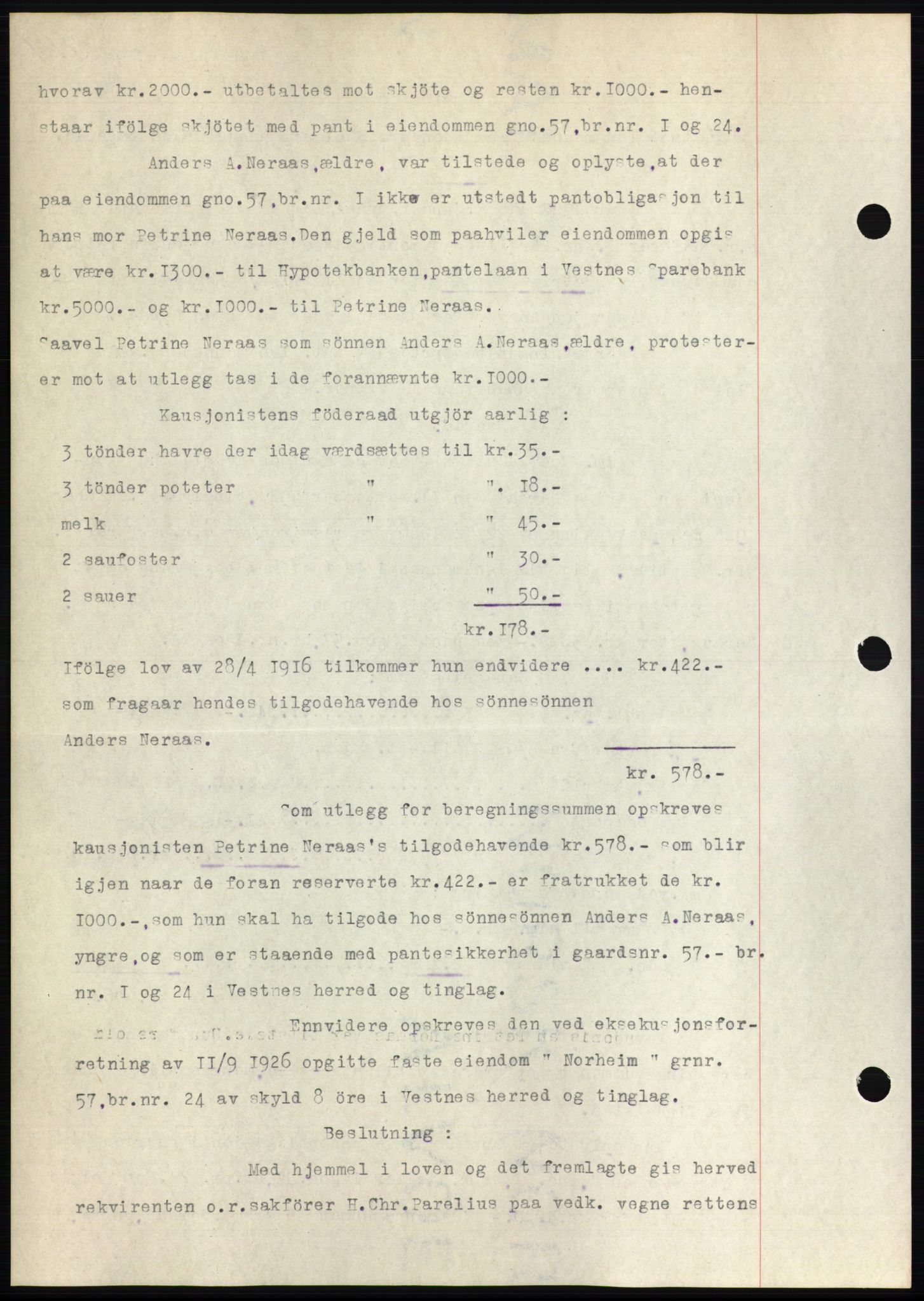 Romsdal sorenskriveri, AV/SAT-A-4149/1/2/2C/L0051: Mortgage book no. 45, 1926-1927, Deed date: 27.01.1927