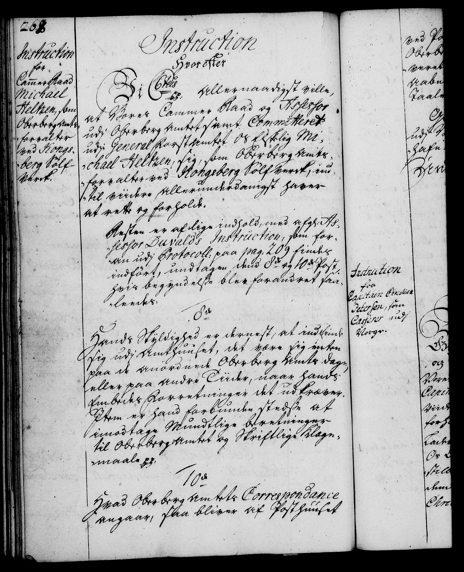 Rentekammeret, Kammerkanselliet, RA/EA-3111/G/Gg/Ggi/L0002: Norsk instruksjonsprotokoll med register (merket RK 53.35), 1729-1751, p. 268