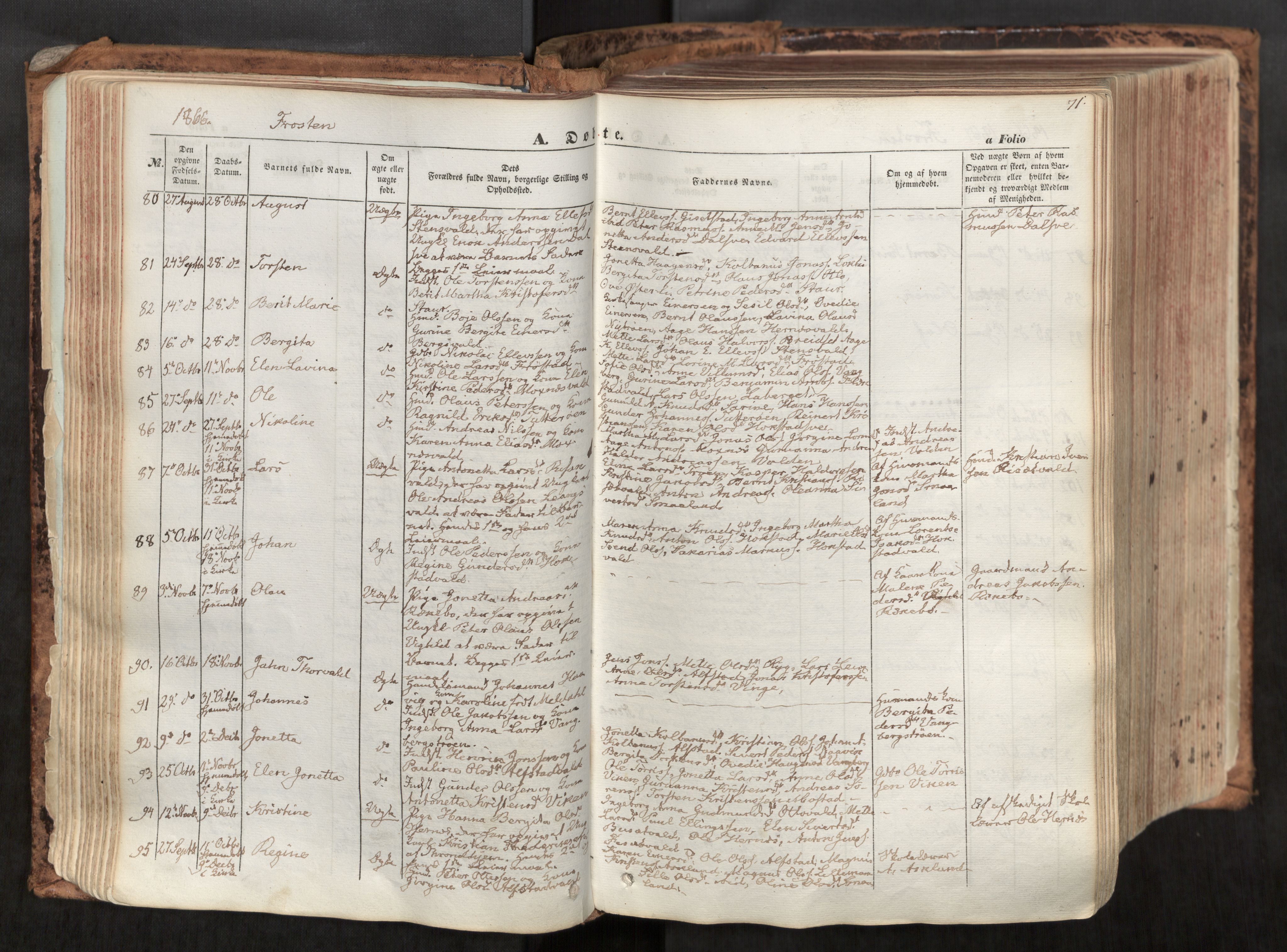Ministerialprotokoller, klokkerbøker og fødselsregistre - Nord-Trøndelag, SAT/A-1458/713/L0116: Parish register (official) no. 713A07, 1850-1877, p. 71
