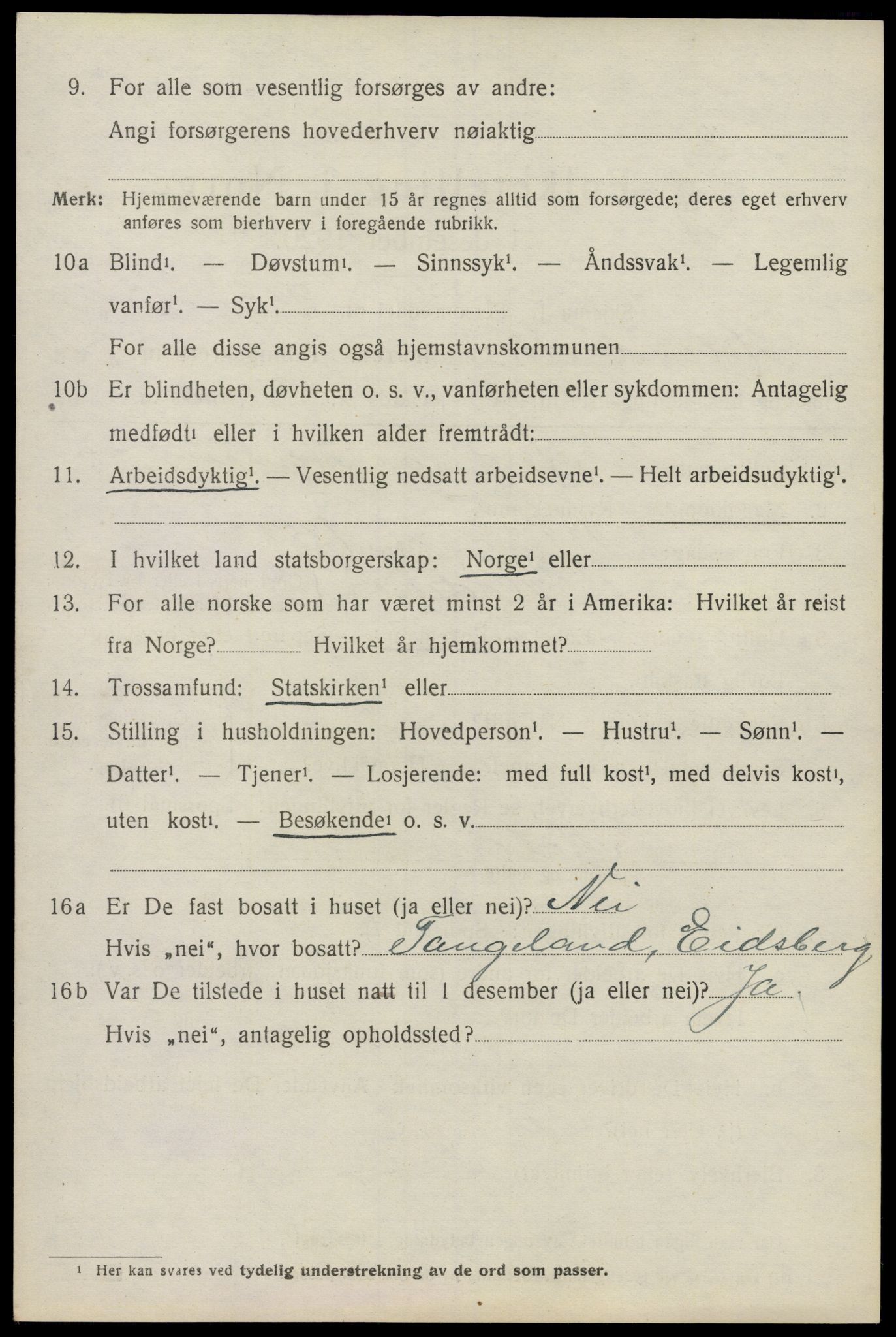 SAO, 1920 census for Høland, 1920, p. 9676