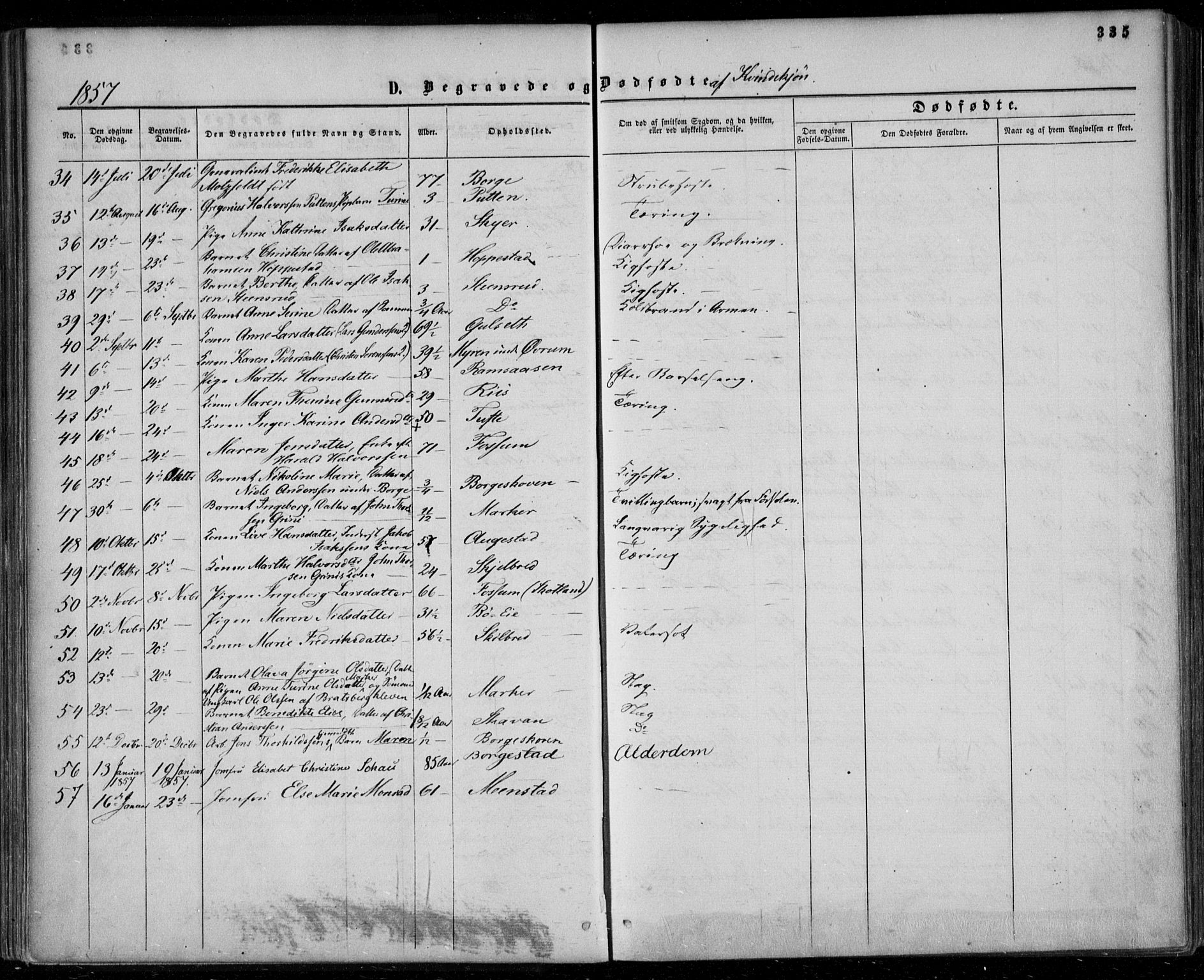 Gjerpen kirkebøker, SAKO/A-265/F/Fa/L0008b: Parish register (official) no. I 8B, 1857-1871, p. 335