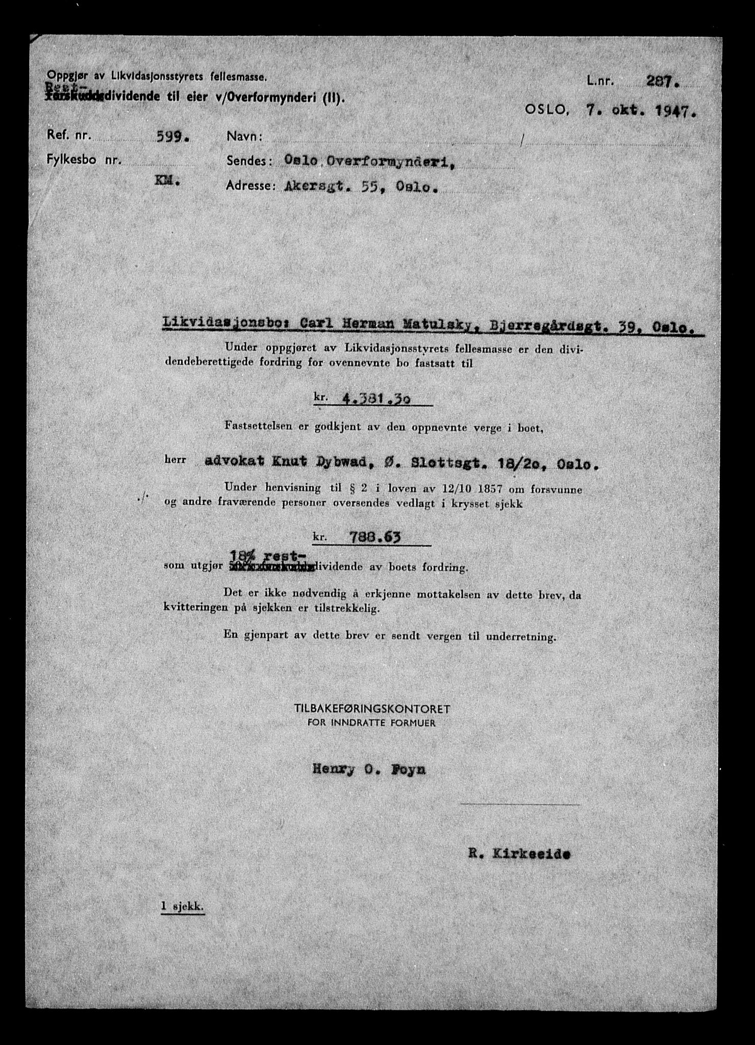 Justisdepartementet, Tilbakeføringskontoret for inndratte formuer, RA/S-1564/H/Hc/Hcc/L0962: --, 1945-1947, p. 883