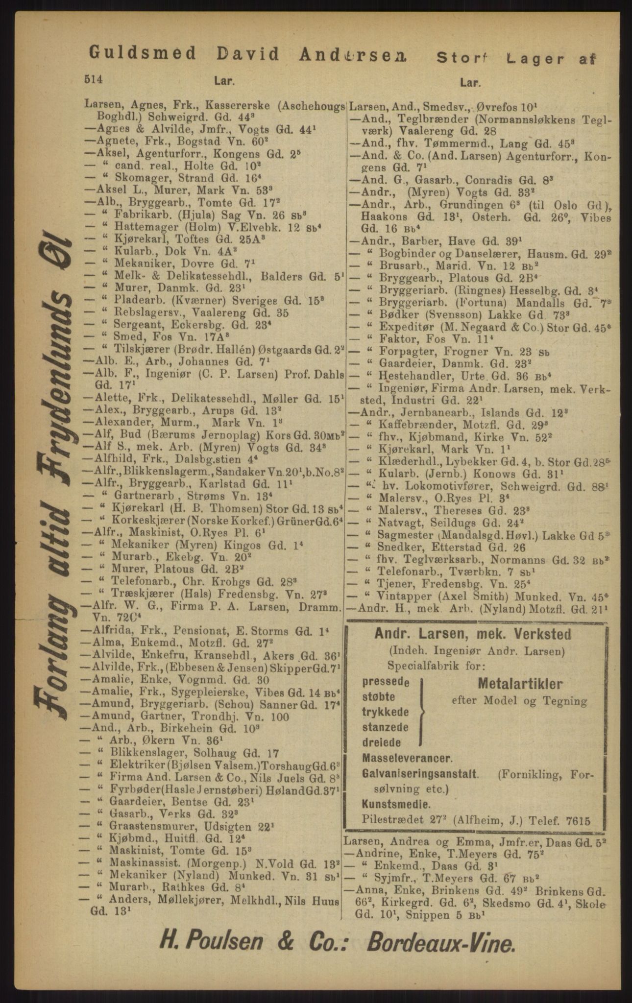 Kristiania/Oslo adressebok, PUBL/-, 1902, p. 514