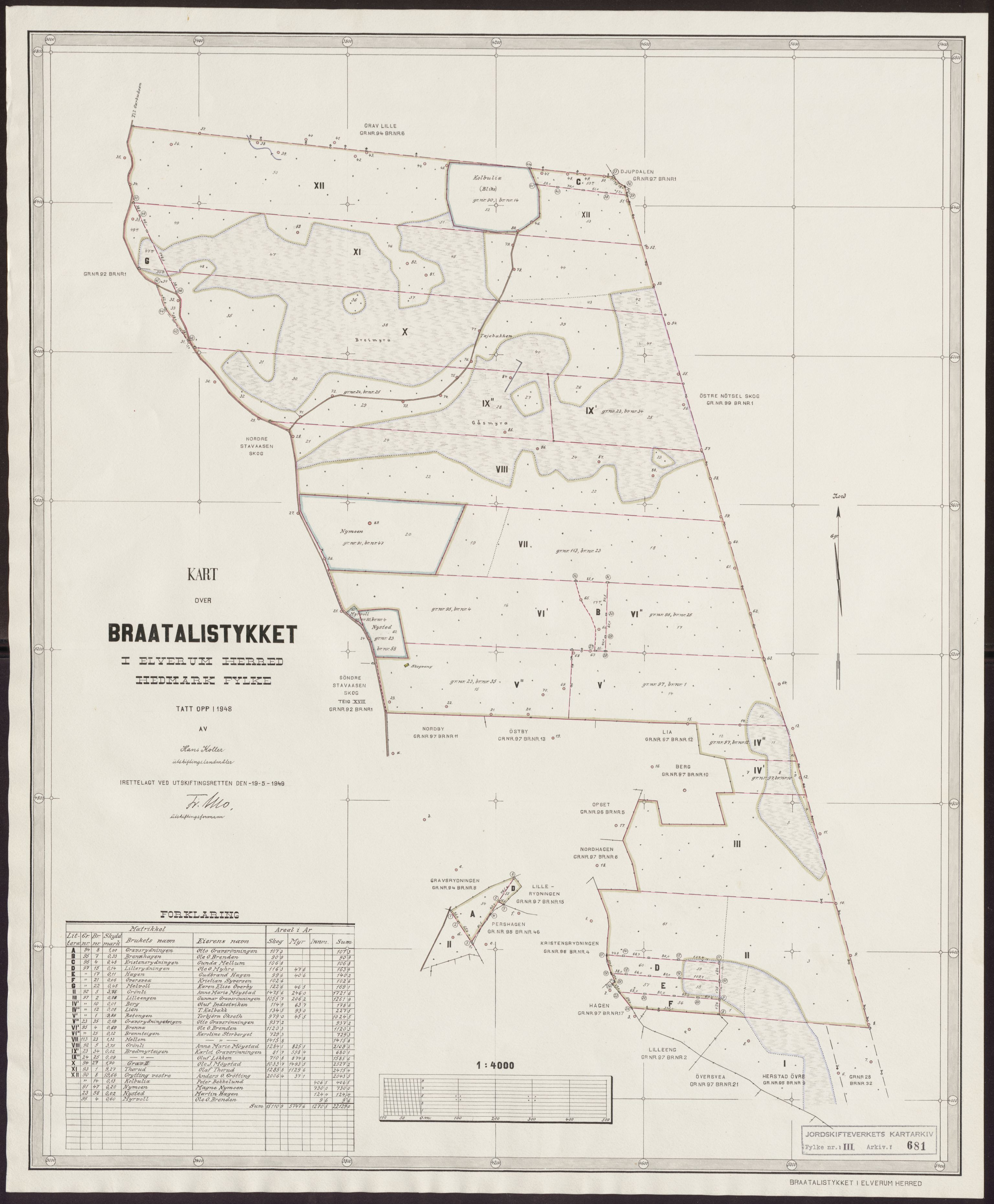 Jordskifteverkets kartarkiv, AV/RA-S-3929/T, 1859-1988, p. 1042