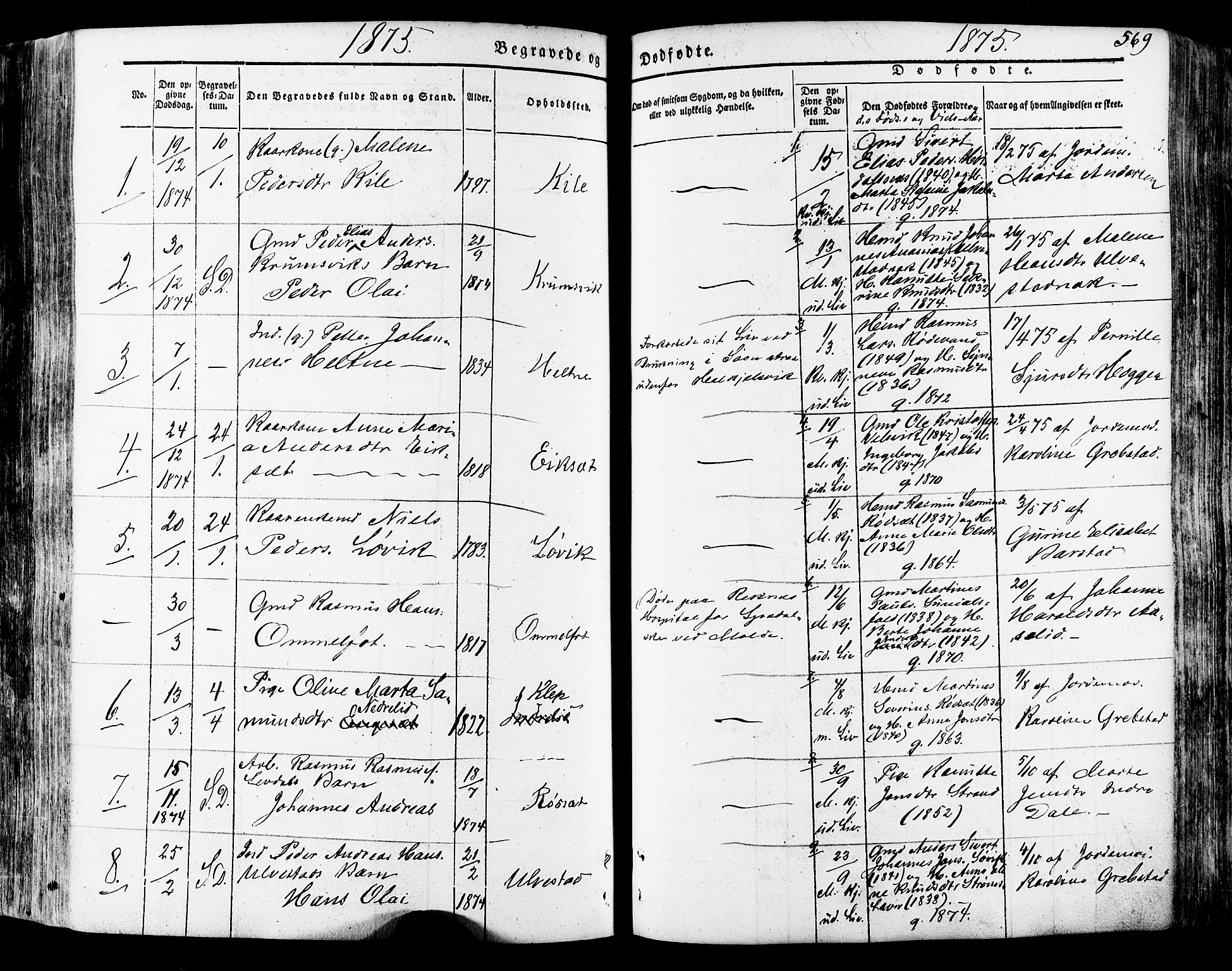 Ministerialprotokoller, klokkerbøker og fødselsregistre - Møre og Romsdal, SAT/A-1454/511/L0140: Parish register (official) no. 511A07, 1851-1878, p. 569
