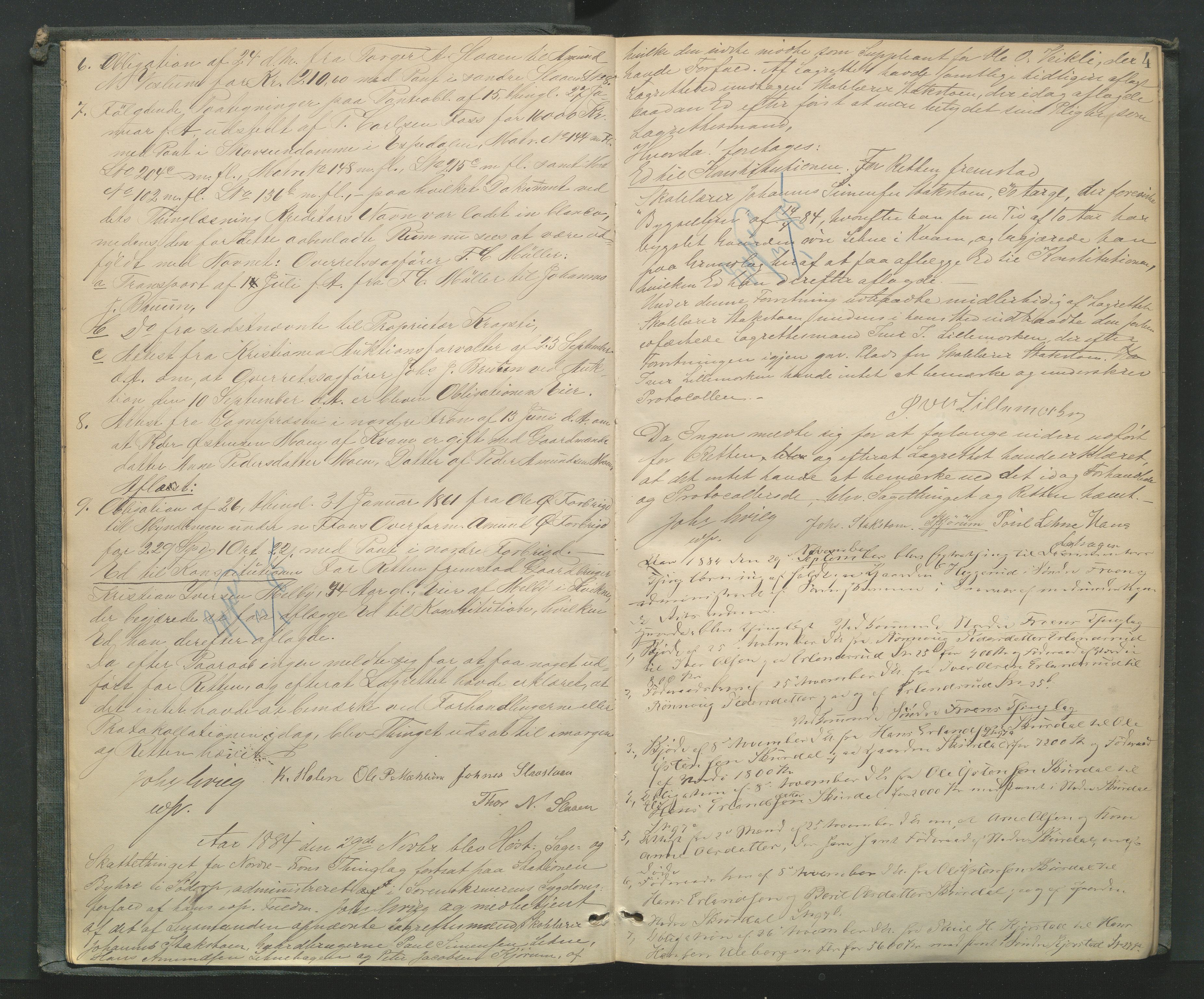Mellom-Gudbrandsdal sorenskriveri, AV/SAH-TING-038/G/Gb/L0007: Tingbok, 1884-1888, p. 3b-4a