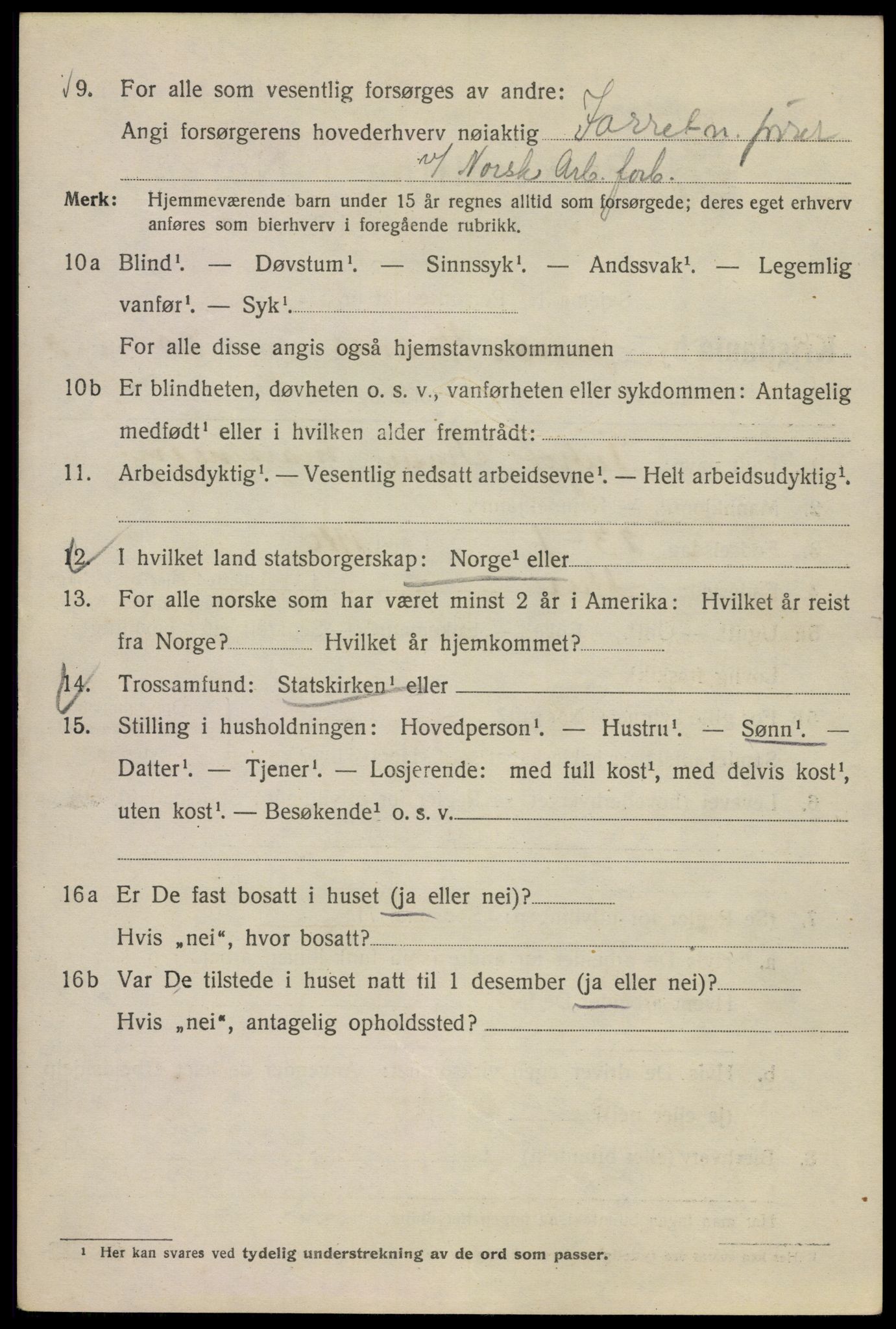 SAO, 1920 census for Kristiania, 1920, p. 375444