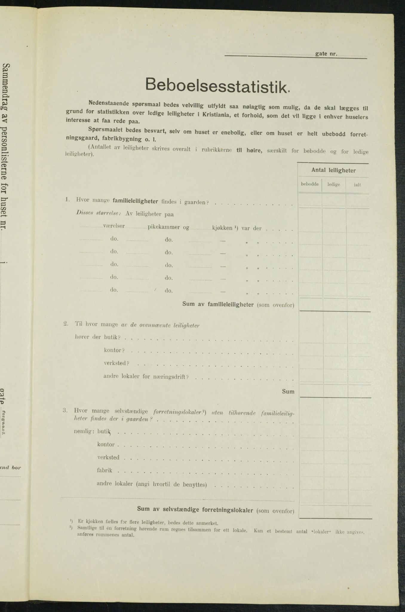 OBA, Municipal Census 1914 for Kristiania, 1914, p. 123405