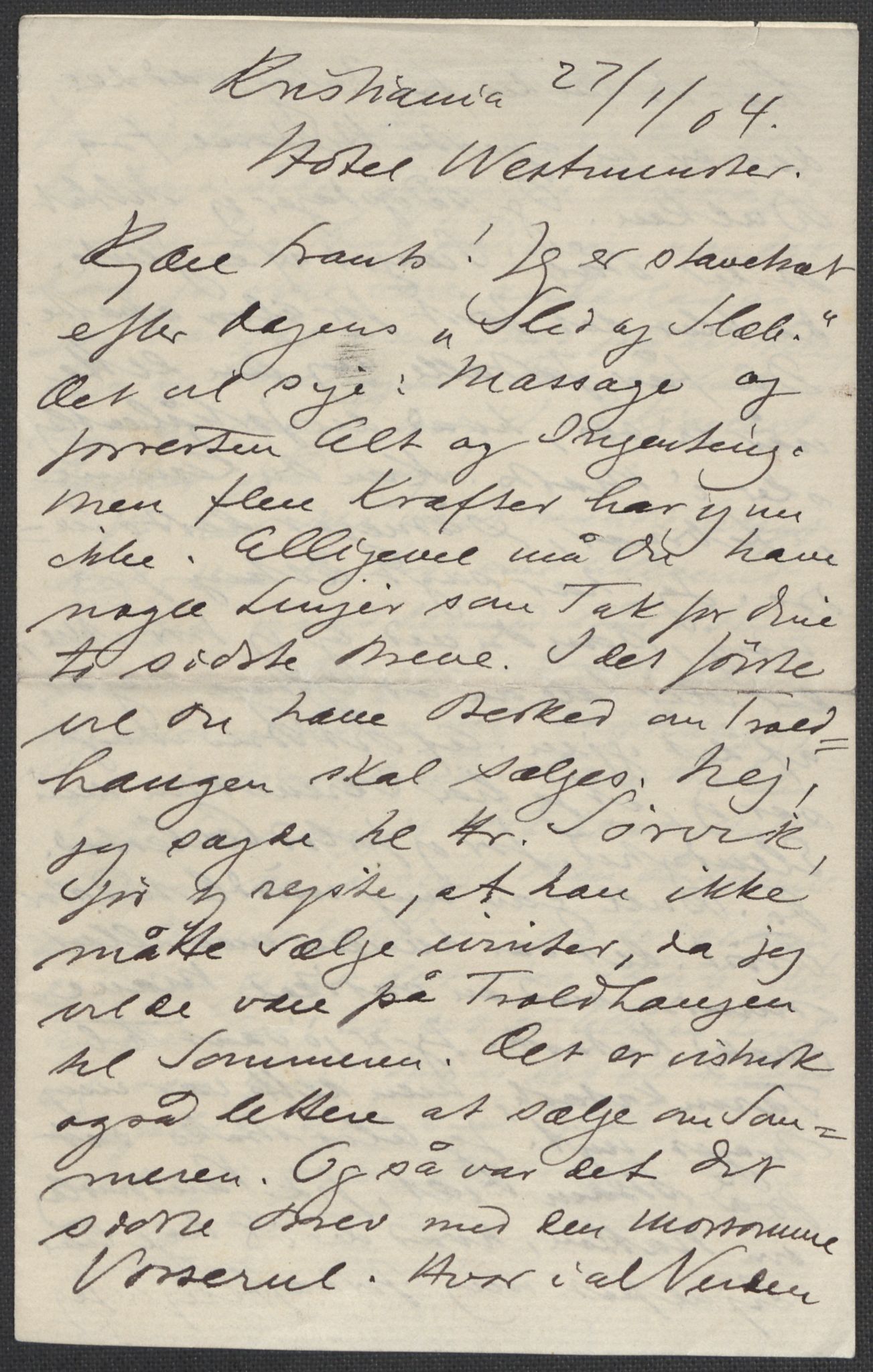 Beyer, Frants, AV/RA-PA-0132/F/L0001: Brev fra Edvard Grieg til Frantz Beyer og "En del optegnelser som kan tjene til kommentar til brevene" av Marie Beyer, 1872-1907, p. 750