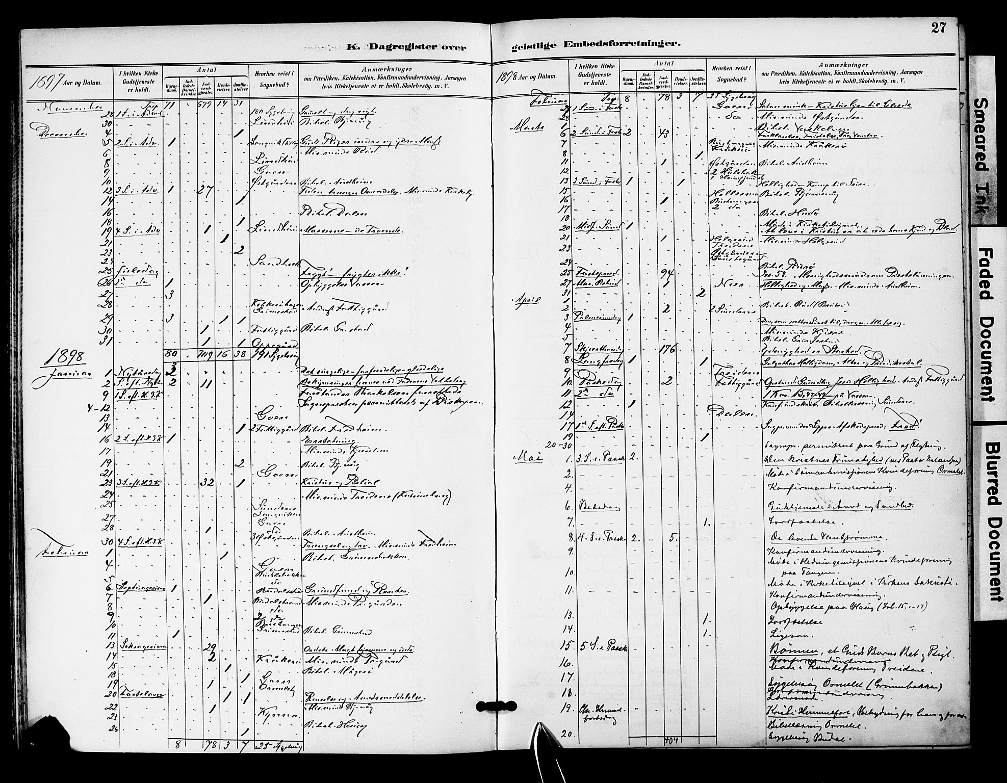 Tjøme kirkebøker, AV/SAKO-A-328/F/Fa/L0004: Parish register (official) no. I 4, 1891-1900, p. 27