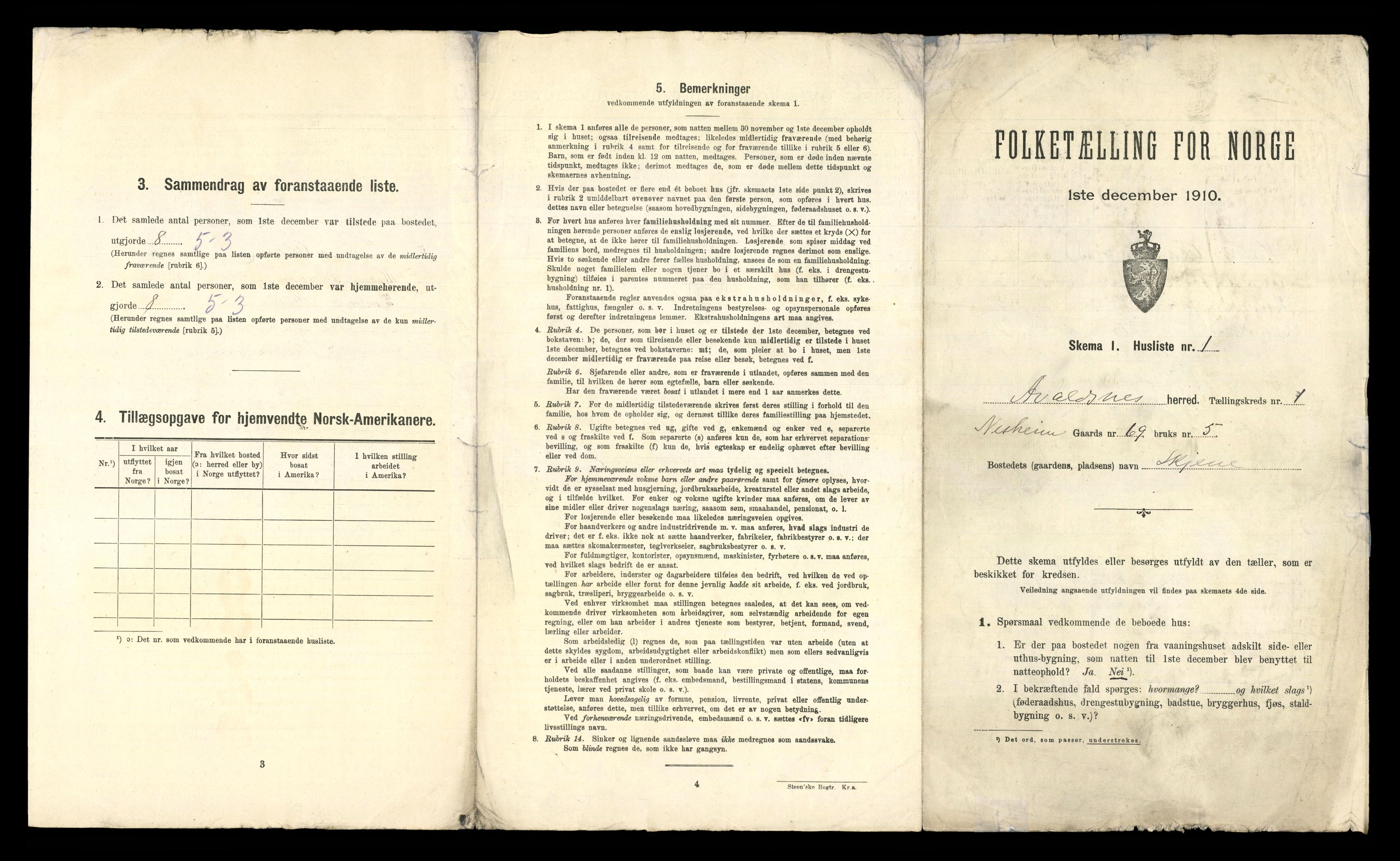 RA, 1910 census for Avaldsnes, 1910, p. 37