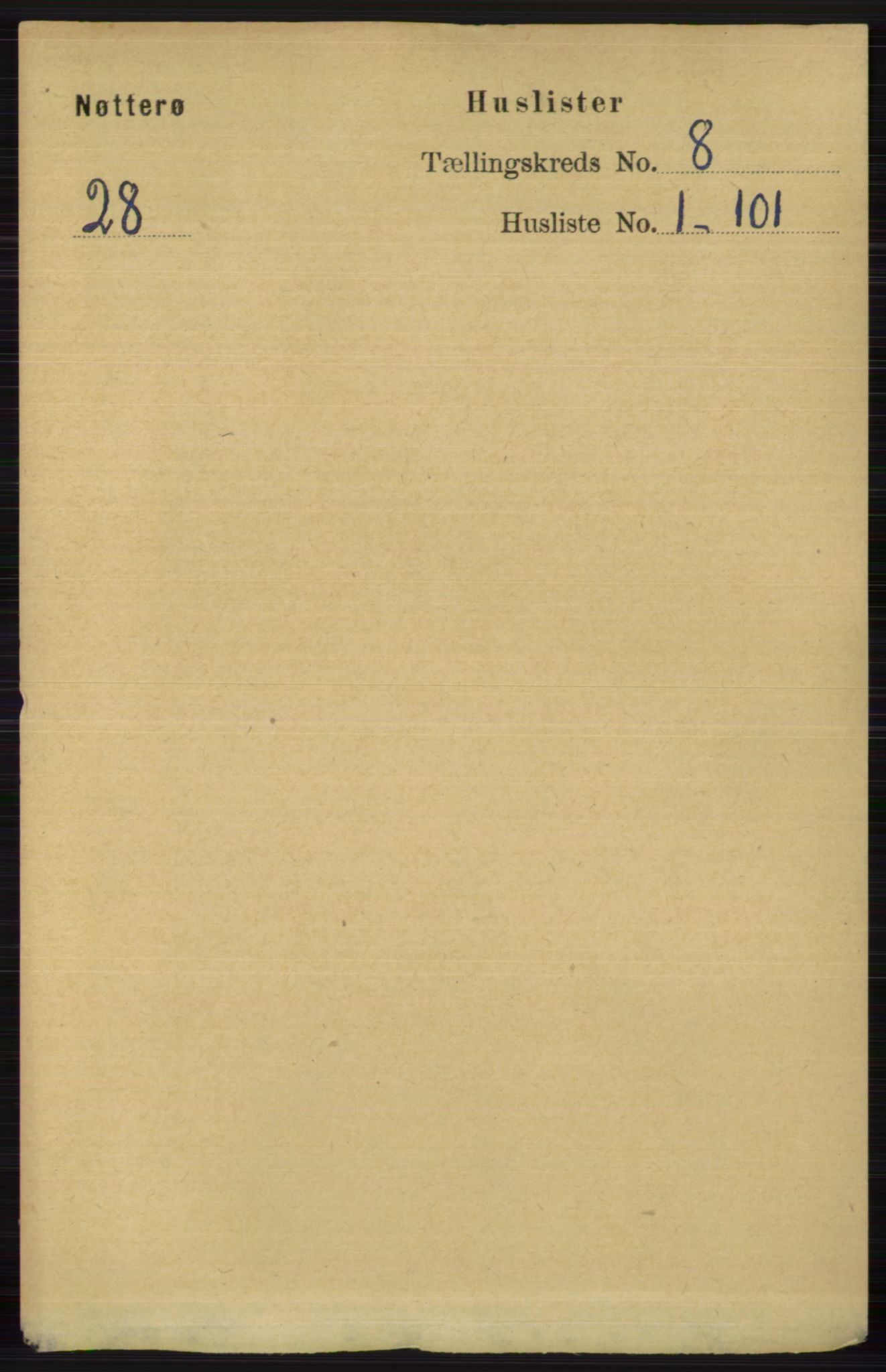 RA, 1891 census for 0722 Nøtterøy, 1891, p. 3750