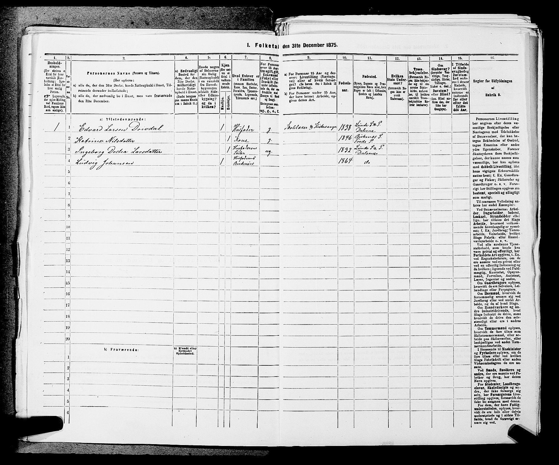 SAKO, 1875 census for 0726P Brunlanes, 1875, p. 327