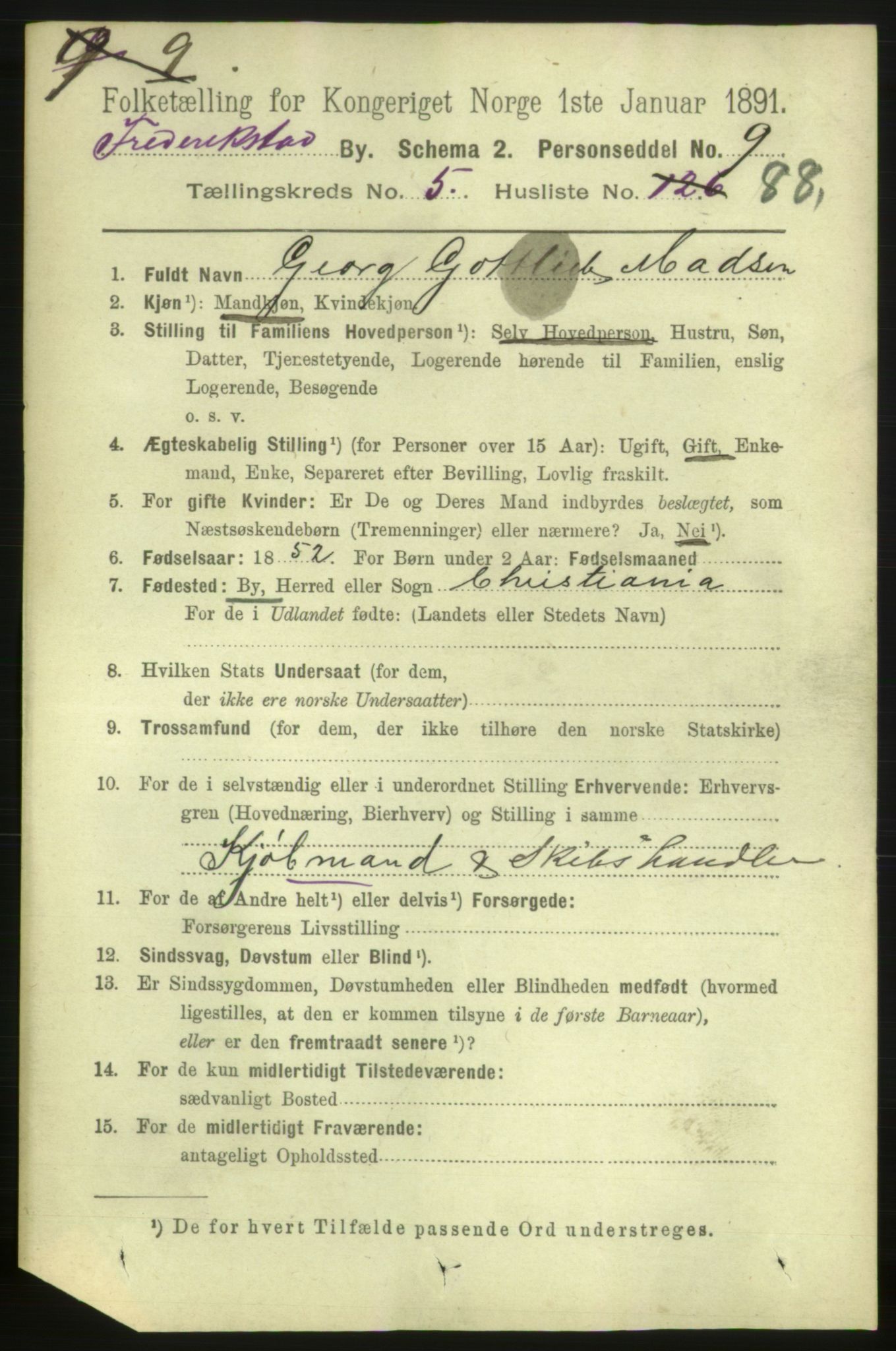 RA, 1891 census for 0103 Fredrikstad, 1891, p. 7655